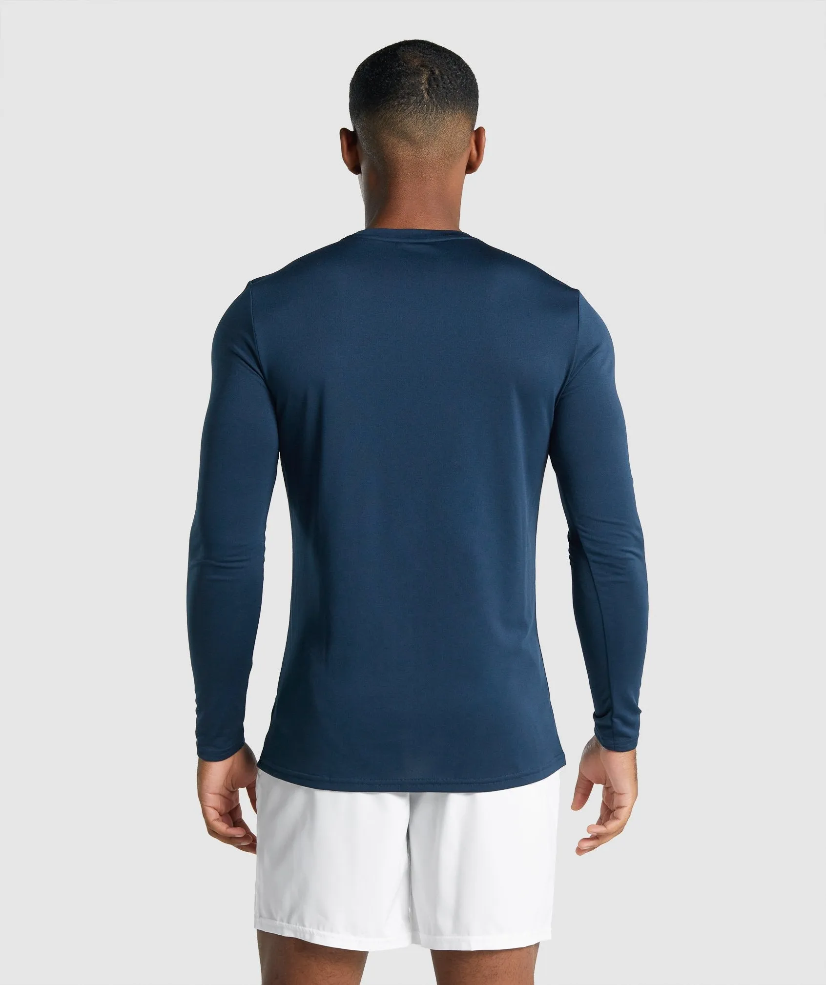 Gymshark Arrival Long Sleeve Graphic T-Shirt - Navy sold by Gymshark product image thumbnail 2