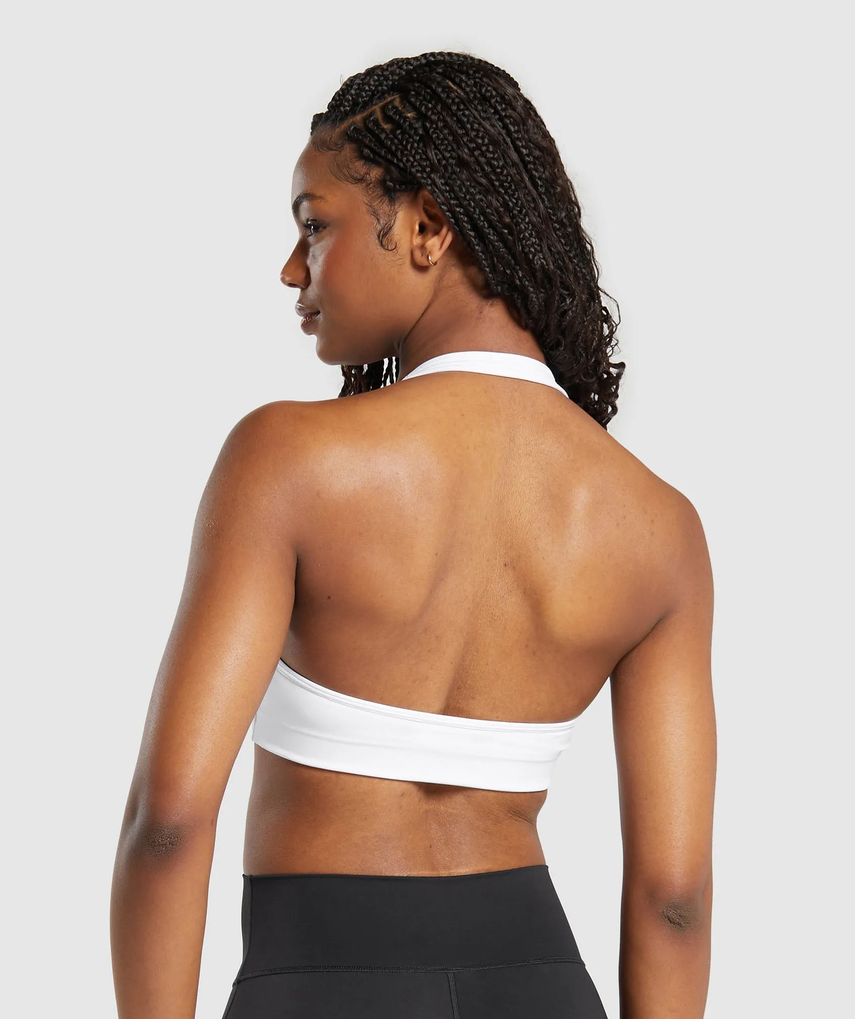Gymshark Halterneck Sports Bra - White sold by Gymshark product image thumbnail 3