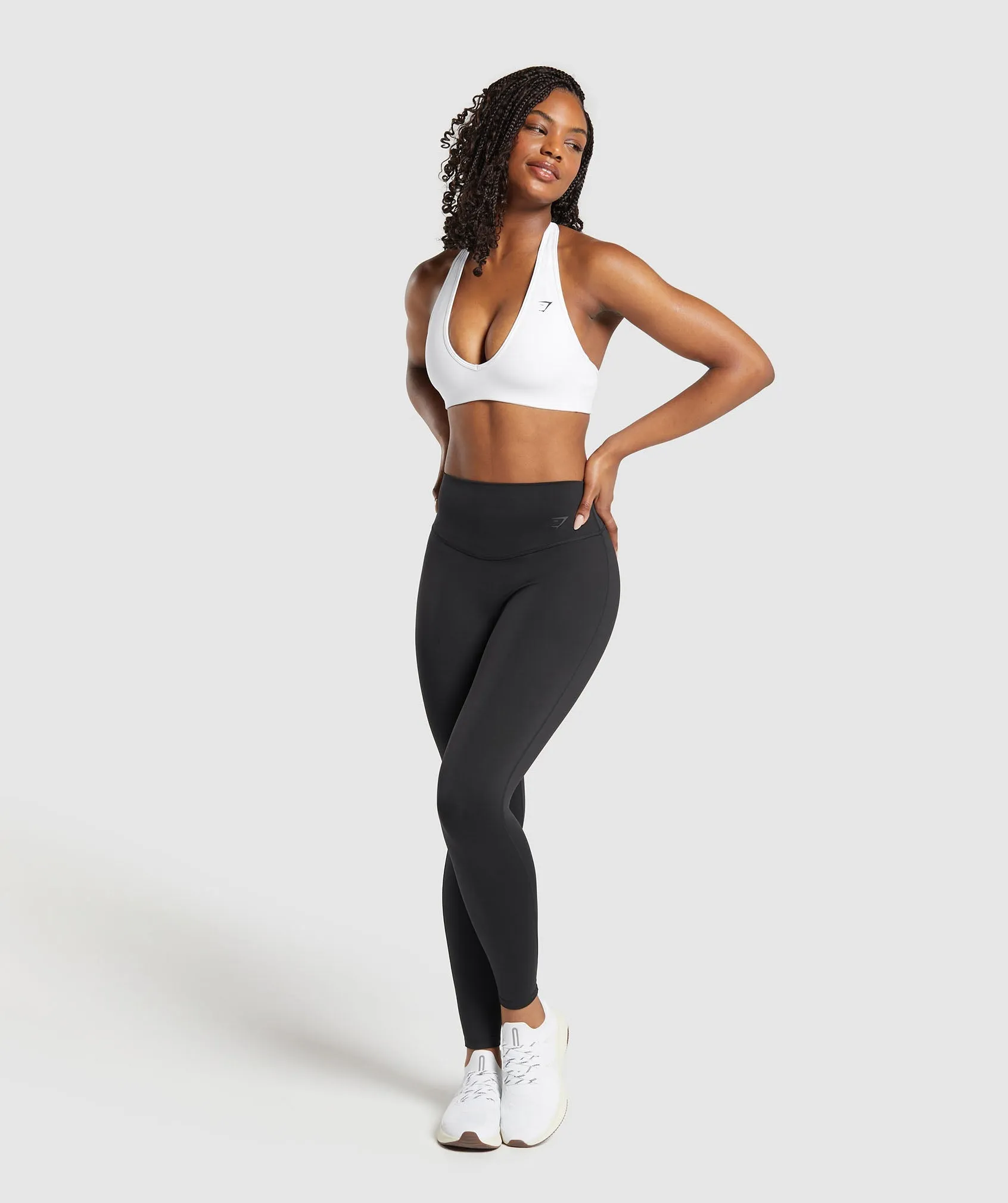 Gymshark Halterneck Sports Bra - White sold by Gymshark product image thumbnail 5