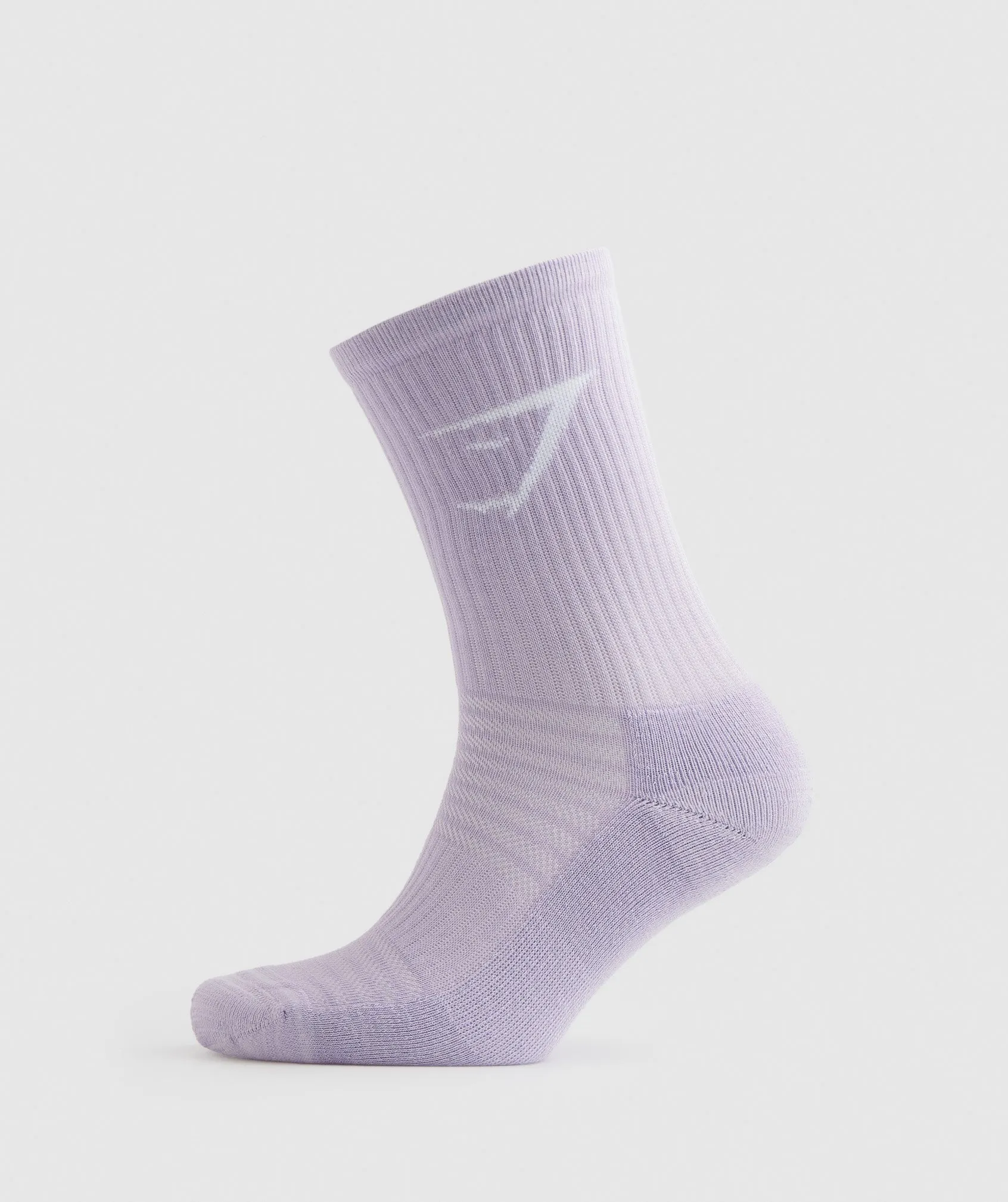 Gymshark Crew Socks 3pk - Faded Lilac/Lavender Blue/Cucumber Green sold by Gymshark product image thumbnail 5