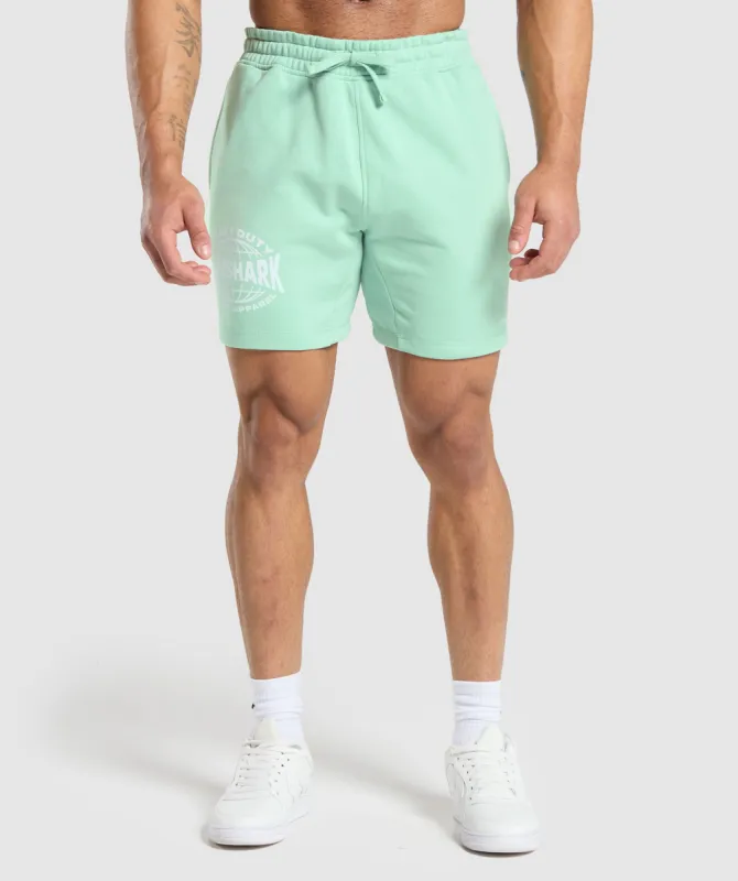 Gymshark Heavy Duty Apparel 7" Shorts - Lido Green sold by Gymshark