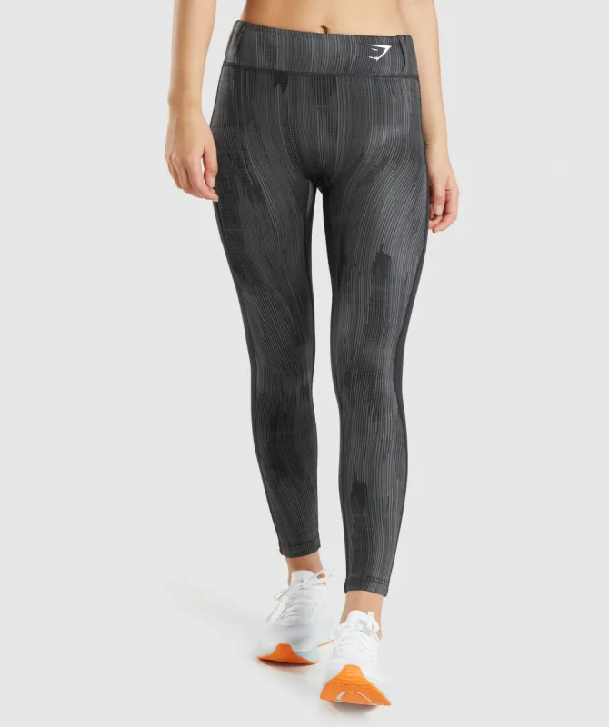Gymshark Sport Leggings - Black Print sold by Gymshark