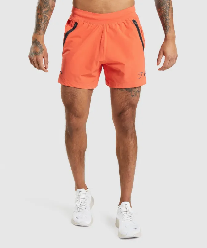 Gymshark Apex 5" Perform Shorts - Papaya Orange sold by Gymshark