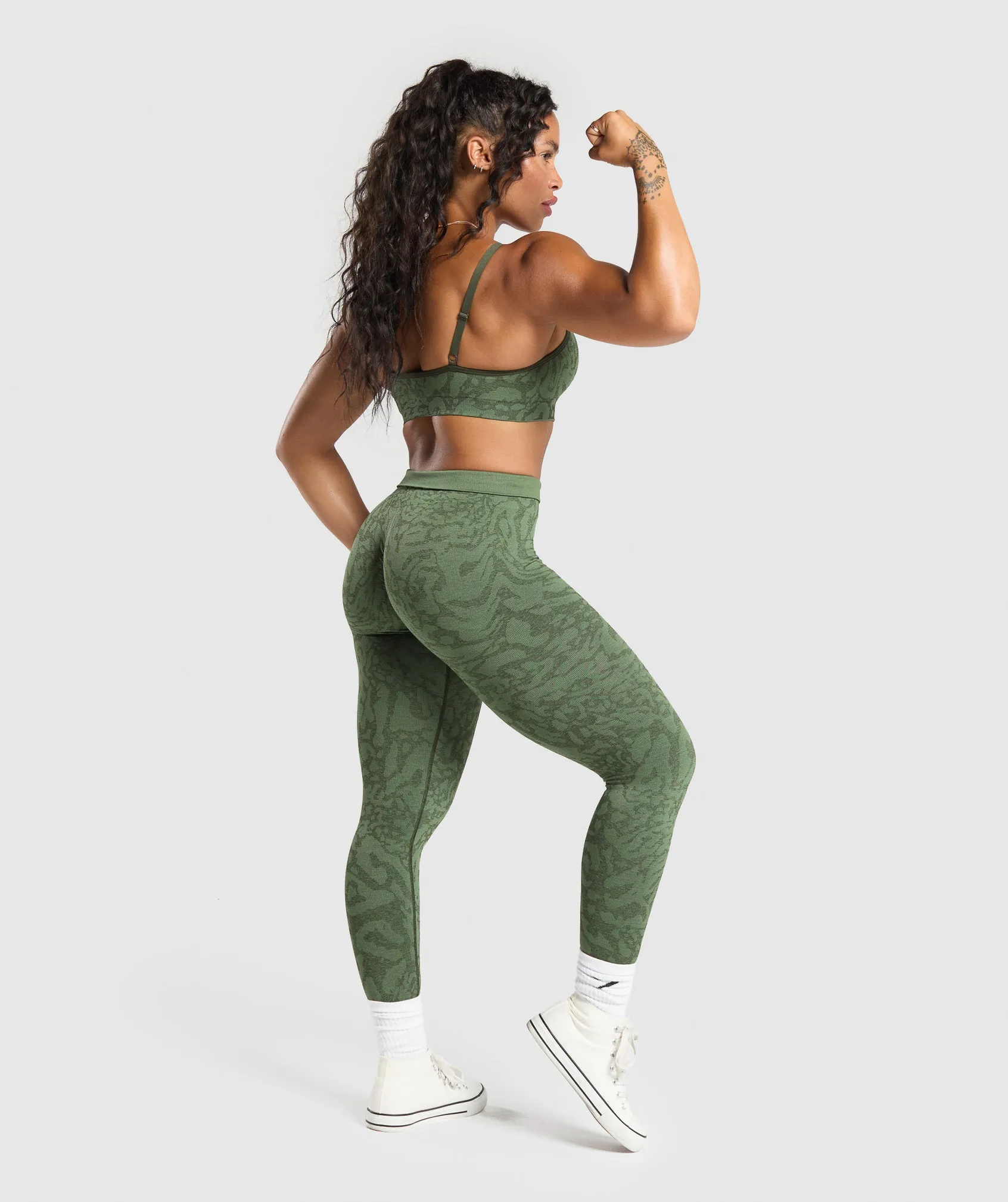 Gymshark Adapt x Whitney Leggings - Force Green/Winter Olive sold by Gymshark product image thumbnail 5