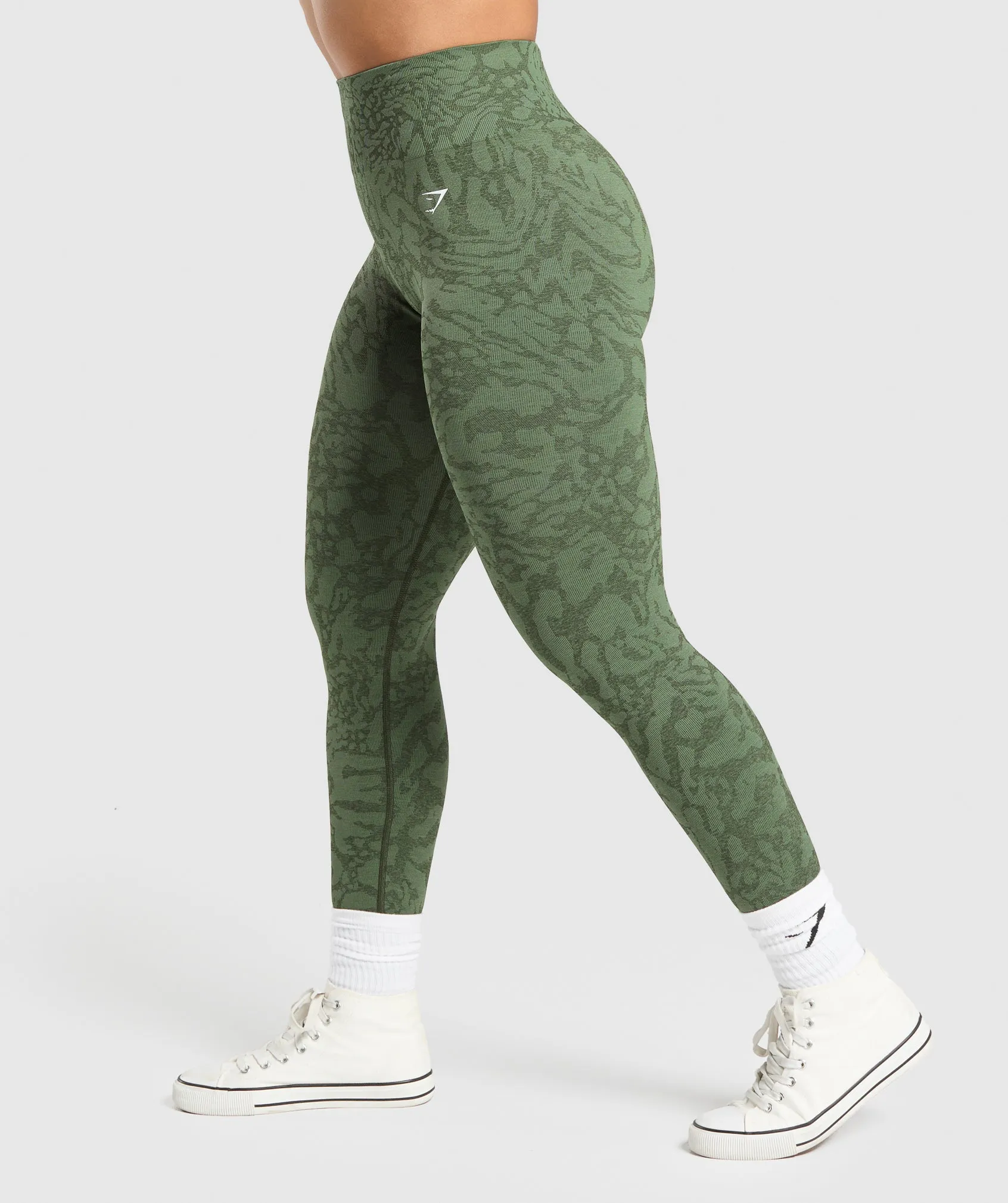 Gymshark Adapt x Whitney Leggings - Force Green/Winter Olive sold by Gymshark product image thumbnail 4