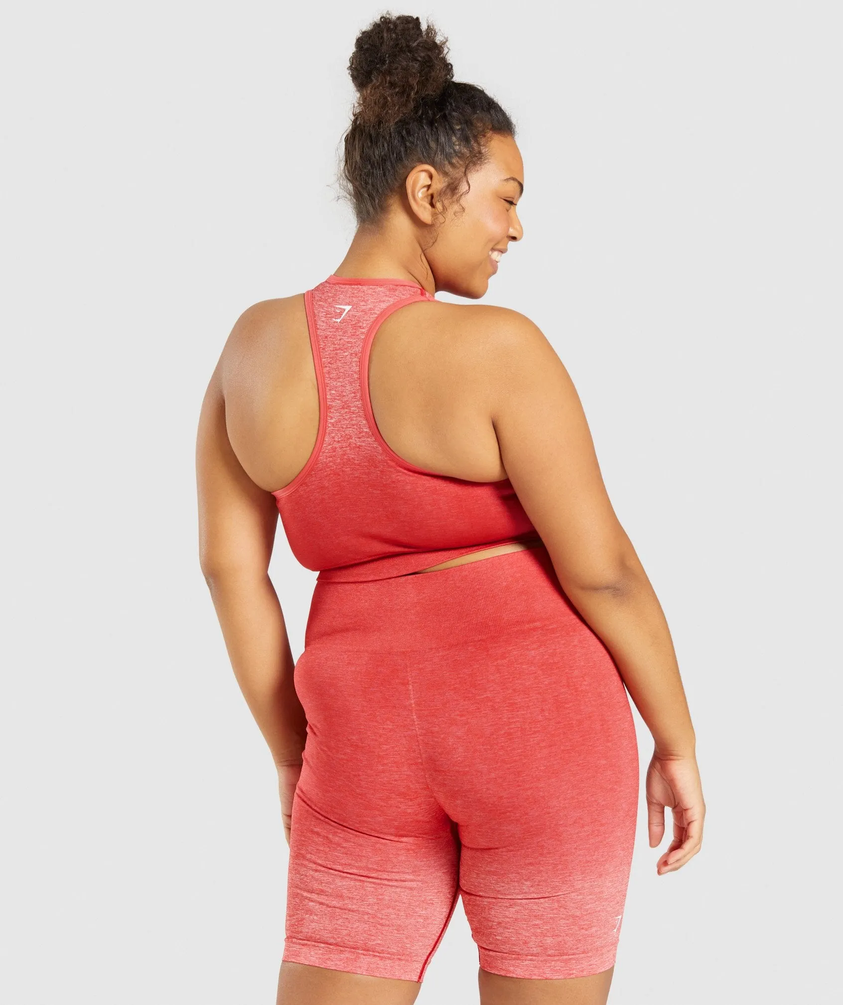 Gymshark Adapt Ombre Seamless Sports Bra - Red Marl/Red sold by Gymshark product image thumbnail 2
