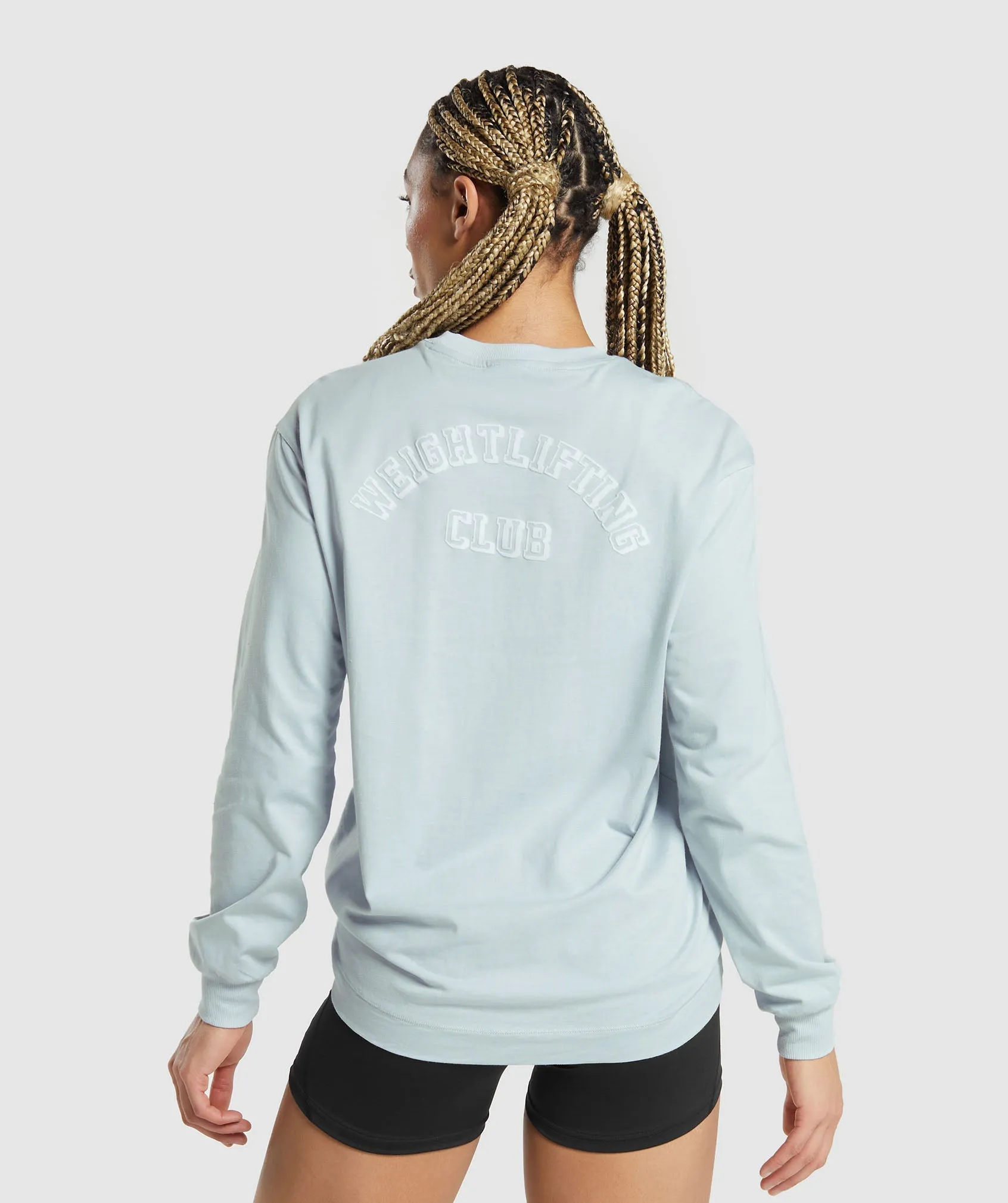 Gymshark Weightlifting Long Sleeve Top - Fresh Blue sold by Gymshark