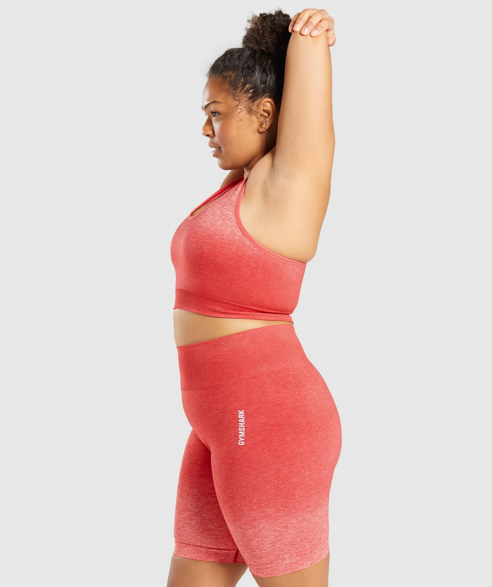 Gymshark Adapt Ombre Seamless Sports Bra - Red Marl/Red sold by Gymshark product image thumbnail 3