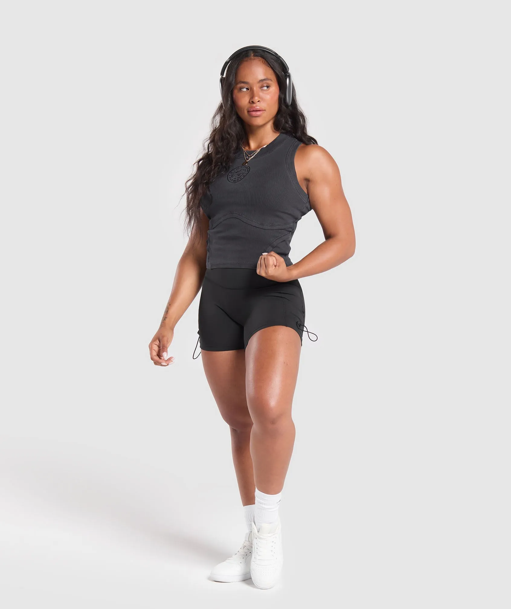 Gymshark Premium Legacy Tank - Black/Pigment Dye sold by Gymshark product image thumbnail 4