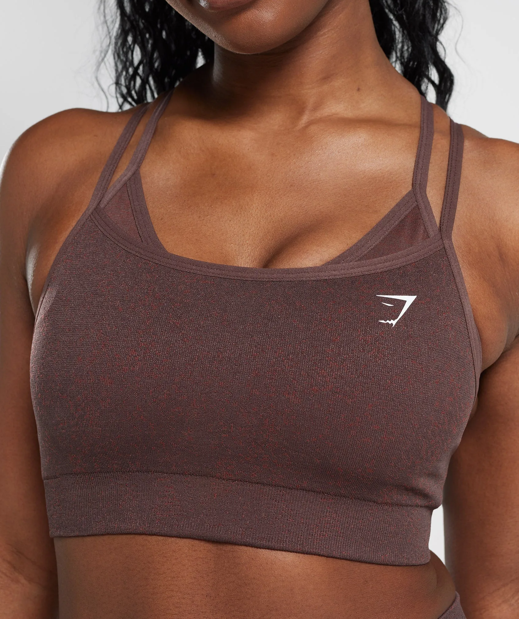 Gymshark Adapt Fleck Seamless Sports Bra - Chocolate Brown sold by Gymshark product image thumbnail 5