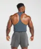Gymshark Heritage Washed Stringer - Navy sold by Gymshark