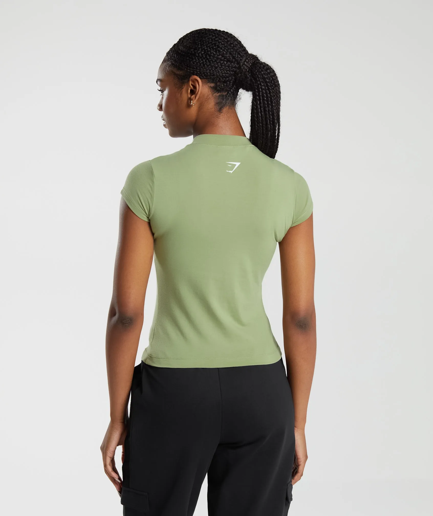 Gymshark Phys Ed Graphic Body Fit T-Shirt - Light Sage Green sold by Gymshark product image thumbnail 4