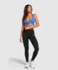 Gymshark Peek A Boo Sports Bra - Iris Blue sold by Gymshark