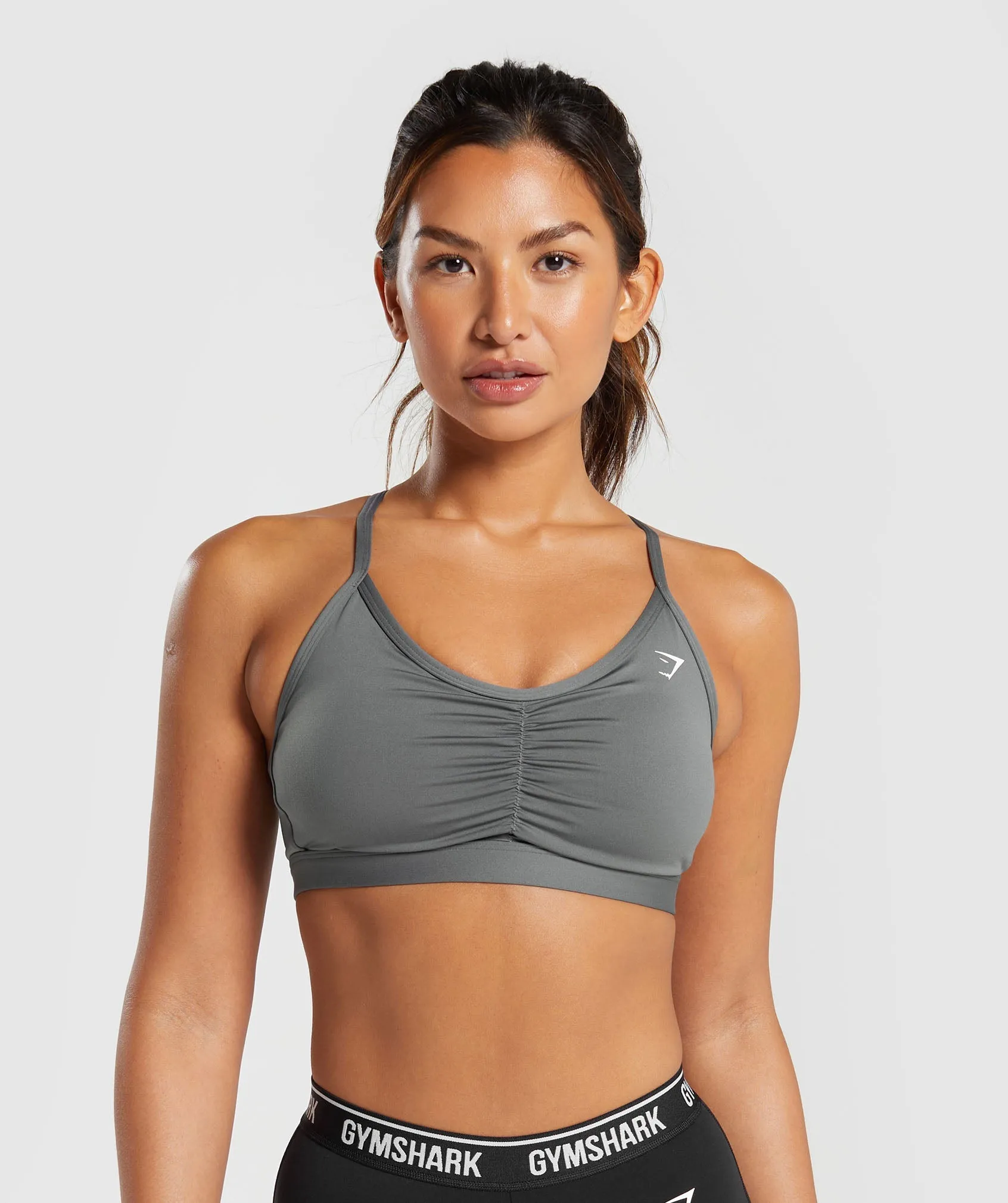 Gymshark Ruched Sports Bra - Brushed Grey sold by Gymshark