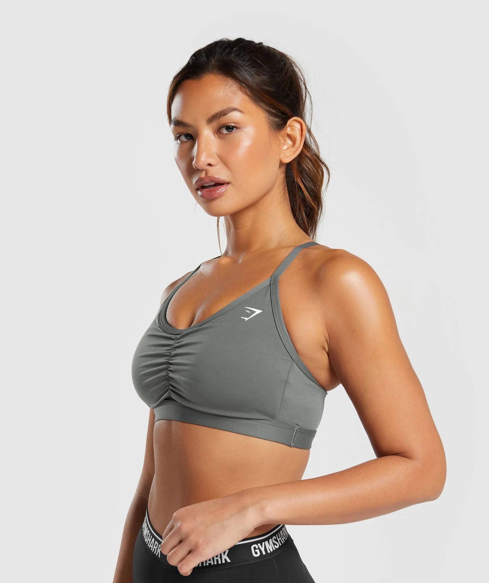 Gymshark Ruched Sports Bra - Brushed Grey sold by Gymshark product image thumbnail 3