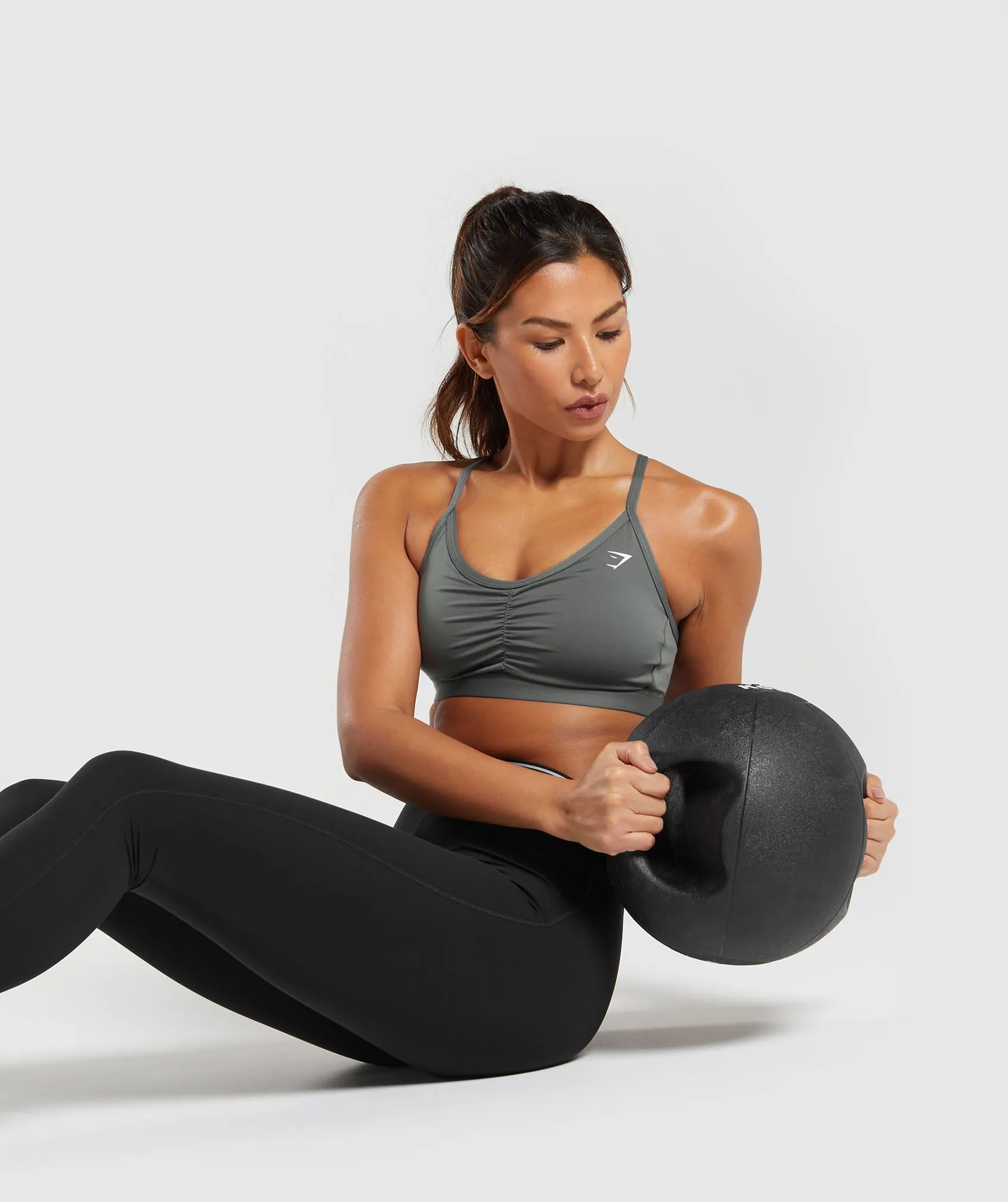 Gymshark Ruched Sports Bra - Brushed Grey sold by Gymshark product image thumbnail 4