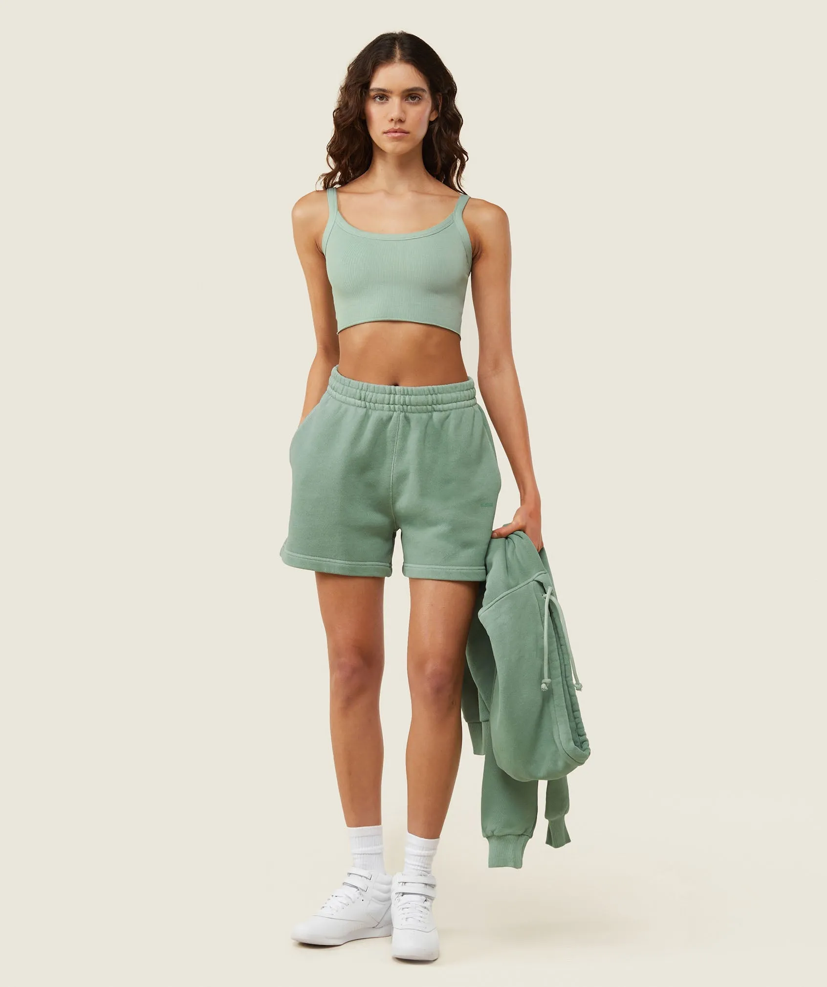 Gymshark everywear Ribbed Tank - Dollar Green sold by Gymshark product image thumbnail 2