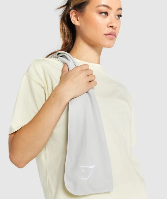 Gymshark Sweat Towel - Light Grey sold by Gymshark