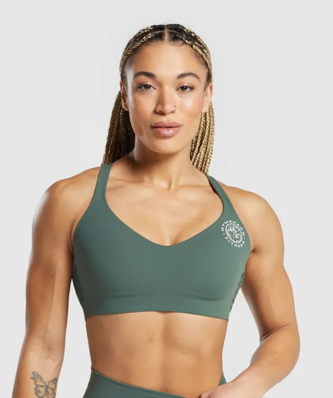 Gymshark Legacy Sports Bra - Slate Teal sold by Gymshark