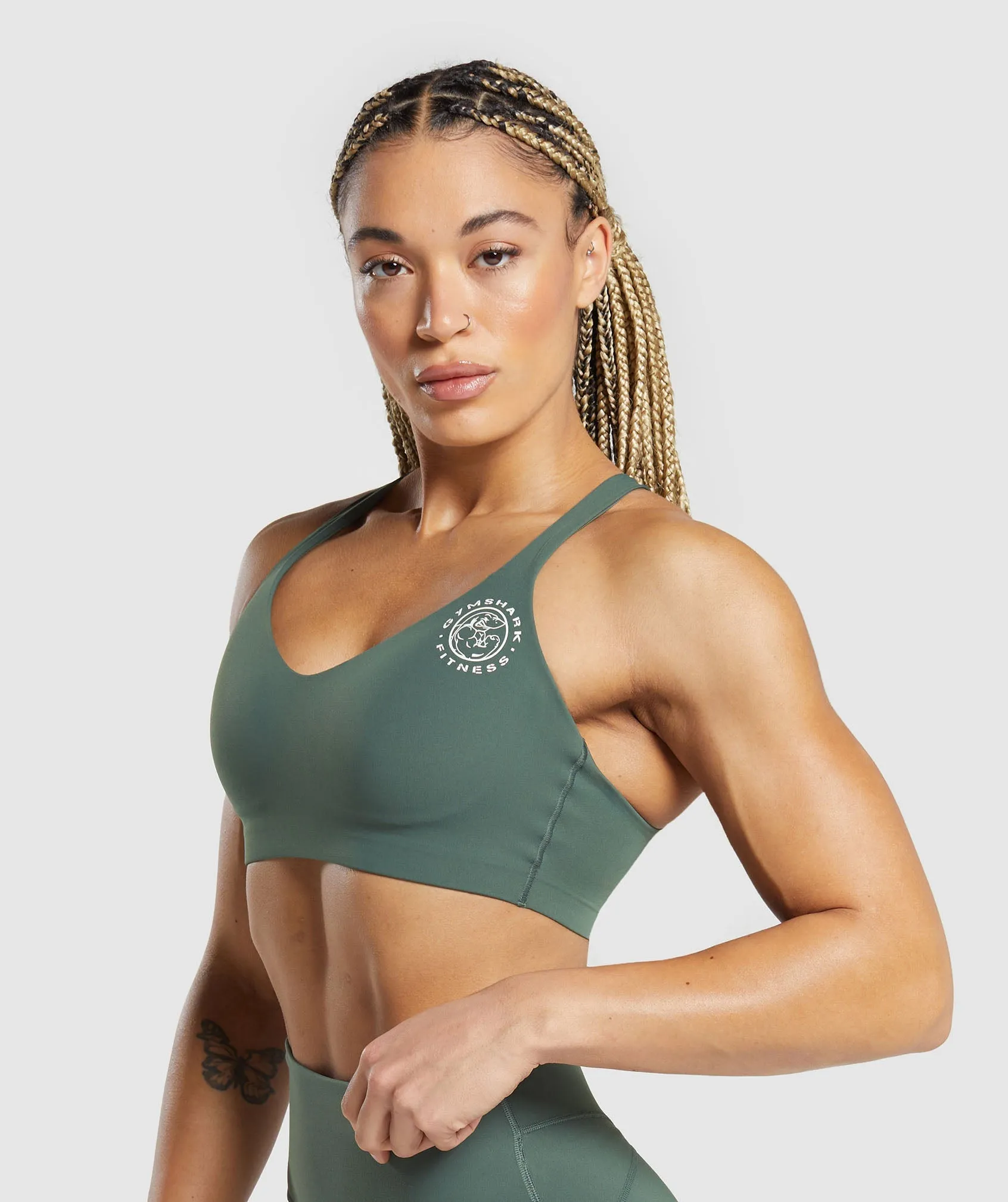 Gymshark Legacy Sports Bra - Slate Teal sold by Gymshark product image thumbnail 3