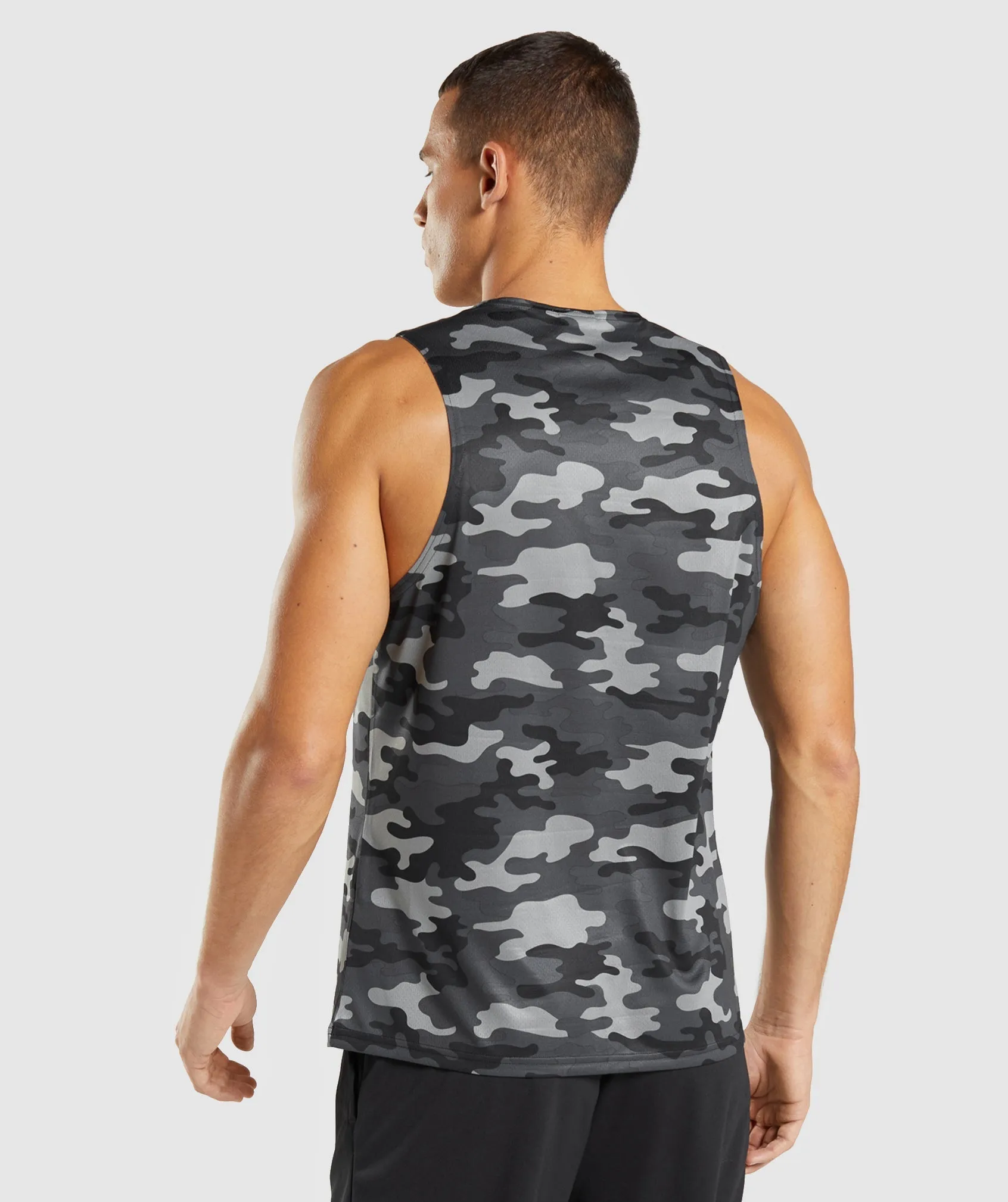 Gymshark Arrival Tank - Grey Print sold by Gymshark product image thumbnail 2