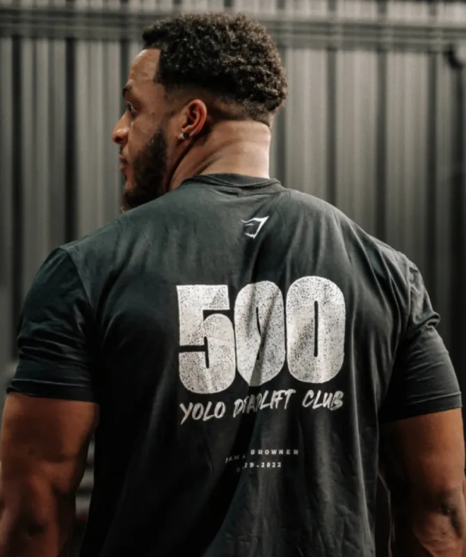 Gymshark 500KG T-Shirt - Black sold by Gymshark