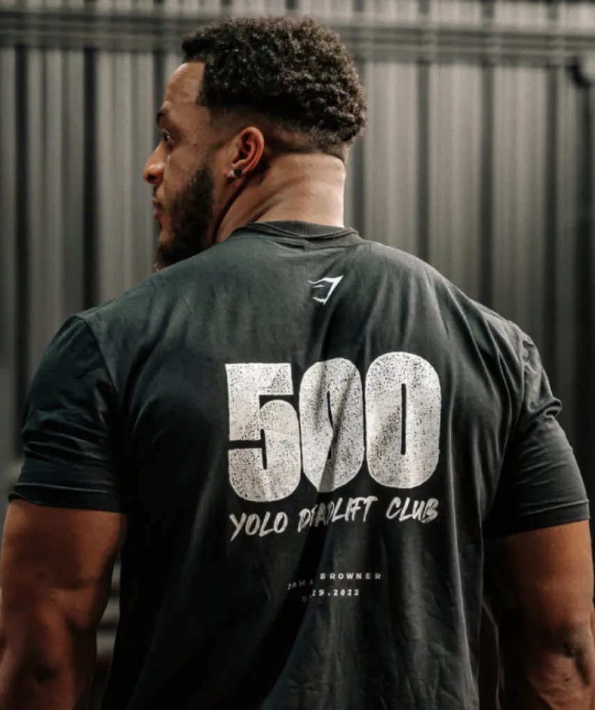 Gymshark 500KG T-Shirt - Black sold by Gymshark