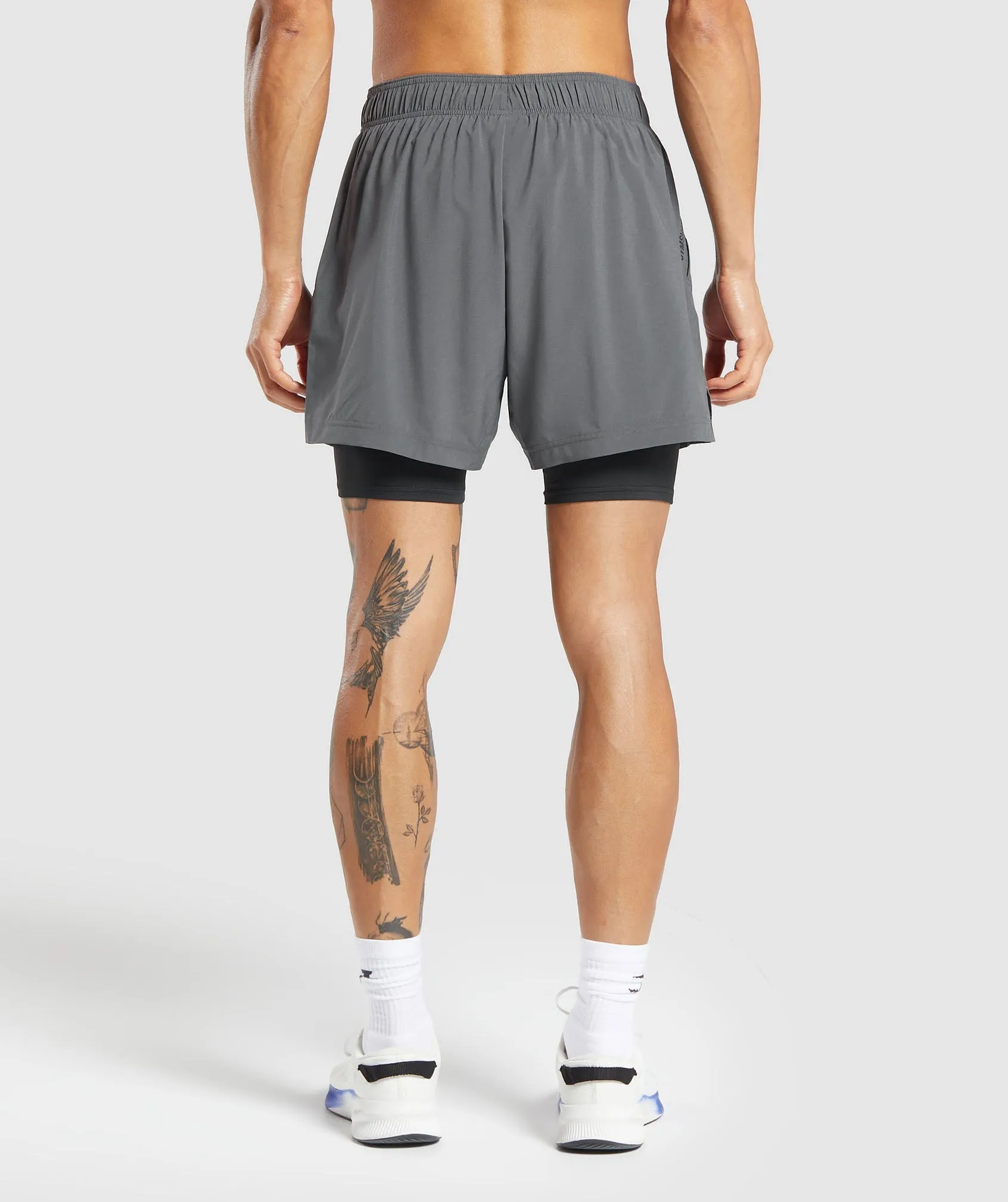 Gymshark Sport 5" 2 in 1 Shorts - Dark Grey/Black sold by Gymshark product image thumbnail 3