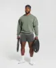 Gymshark Heritage Washed Crew - Dusk Green sold by Gymshark