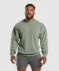 Gymshark Heritage Washed Crew - Dusk Green sold by Gymshark
