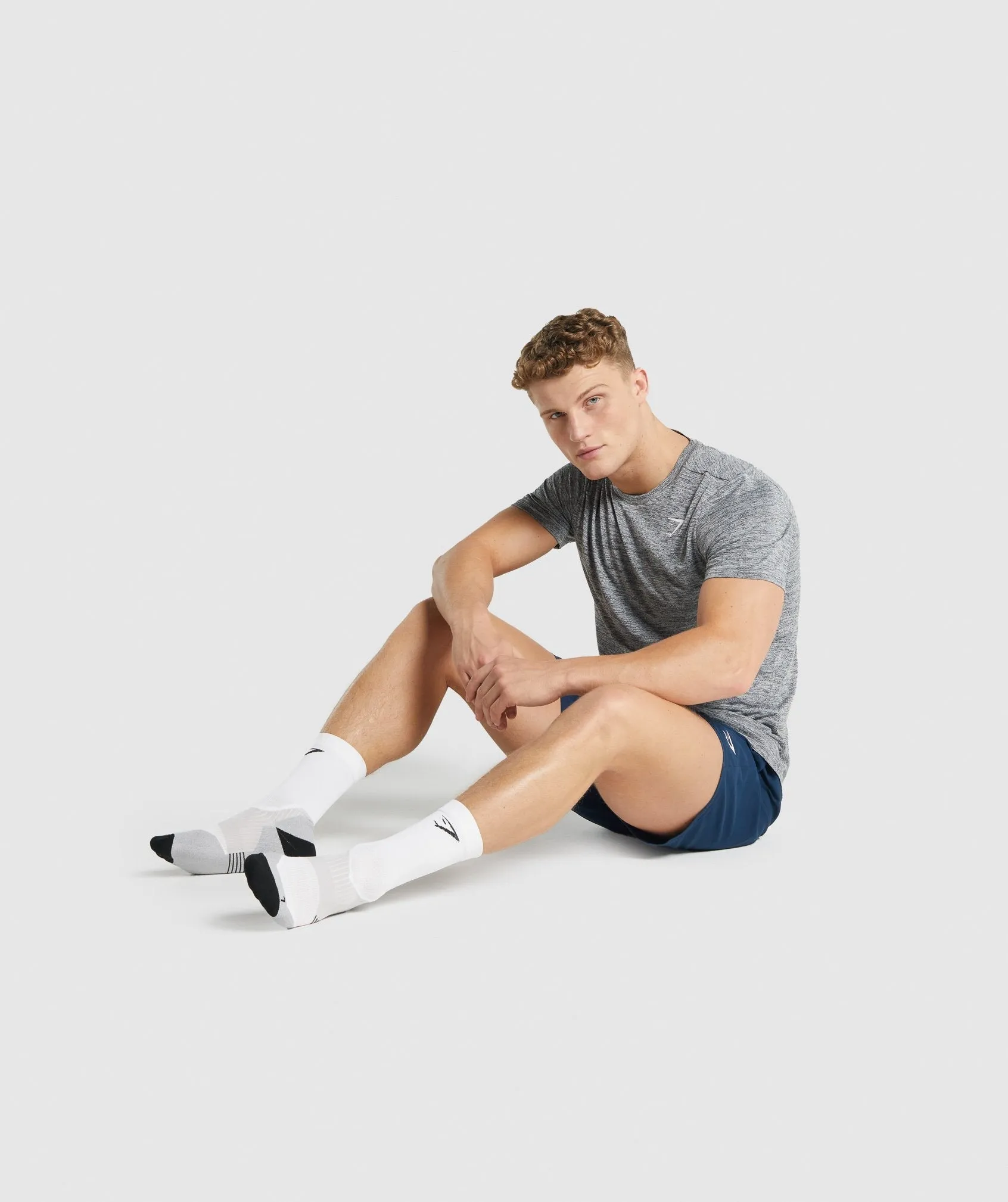 Gymshark Lightweight Running Crew Socks - White sold by Gymshark product image thumbnail 4