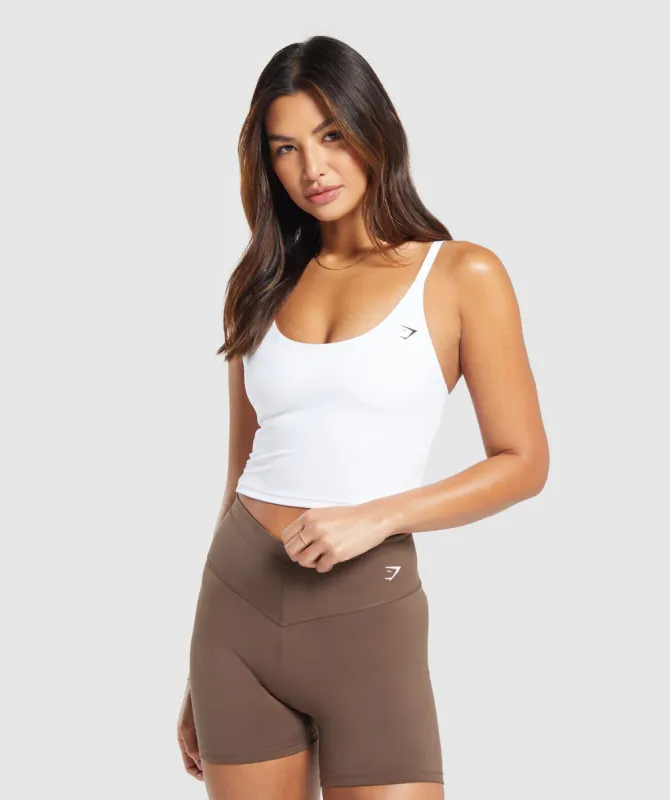 Gymshark Everyday Shelf Cami Tank - White sold by Gymshark