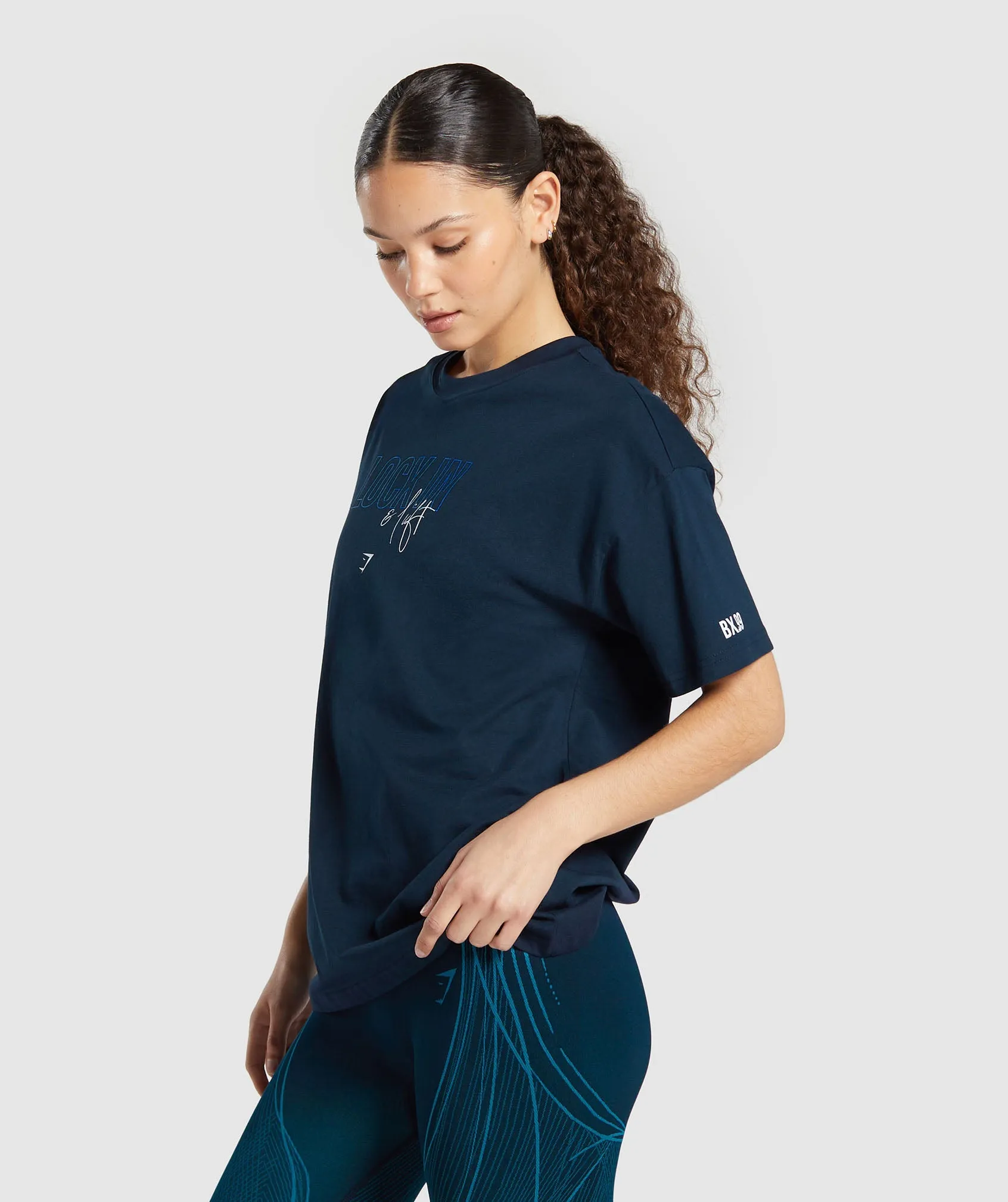 GS x Analis T-Shirt - Midnight Blue sold by Gymshark product image thumbnail 4