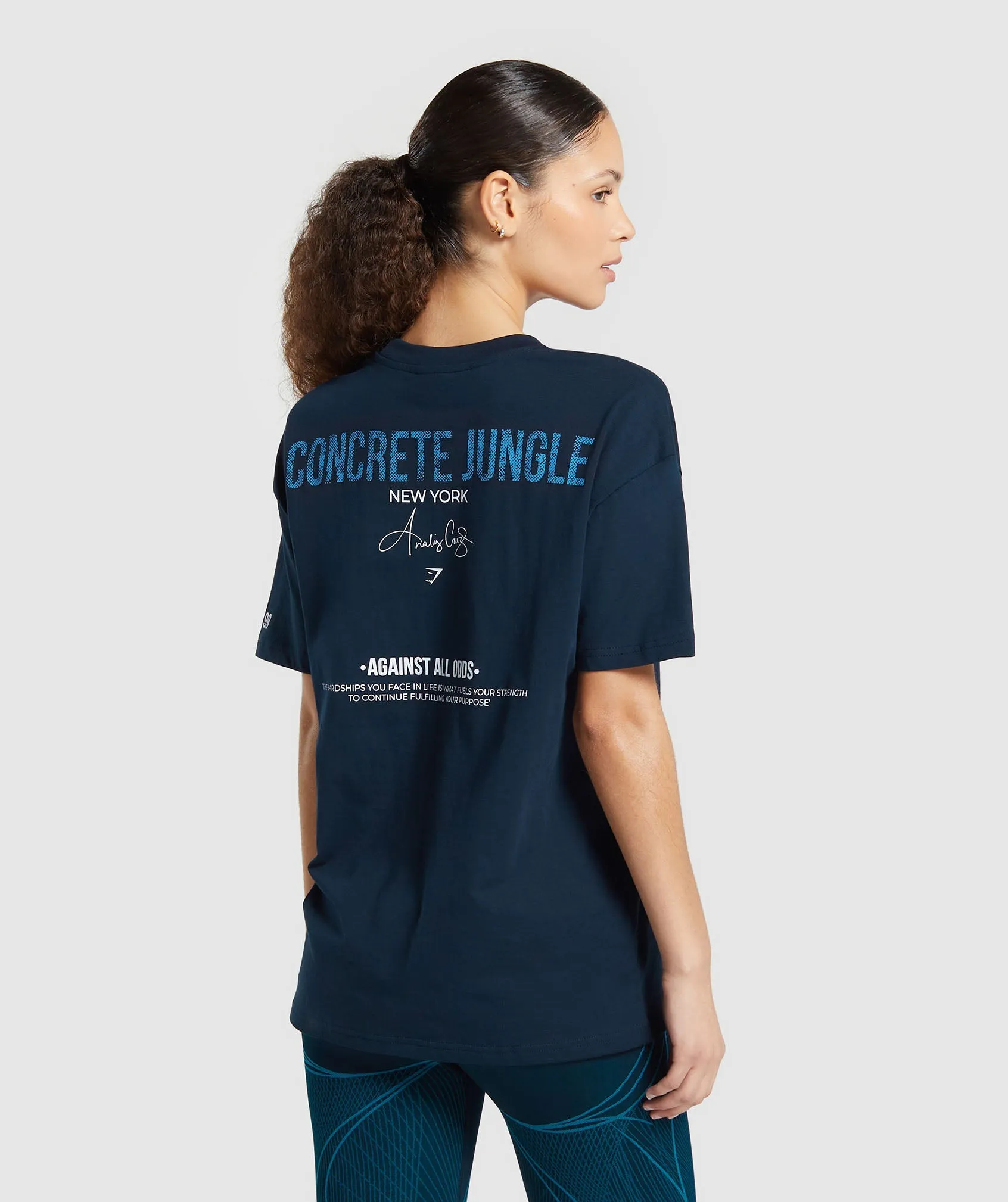 GS x Analis T-Shirt - Midnight Blue sold by Gymshark product image thumbnail 3