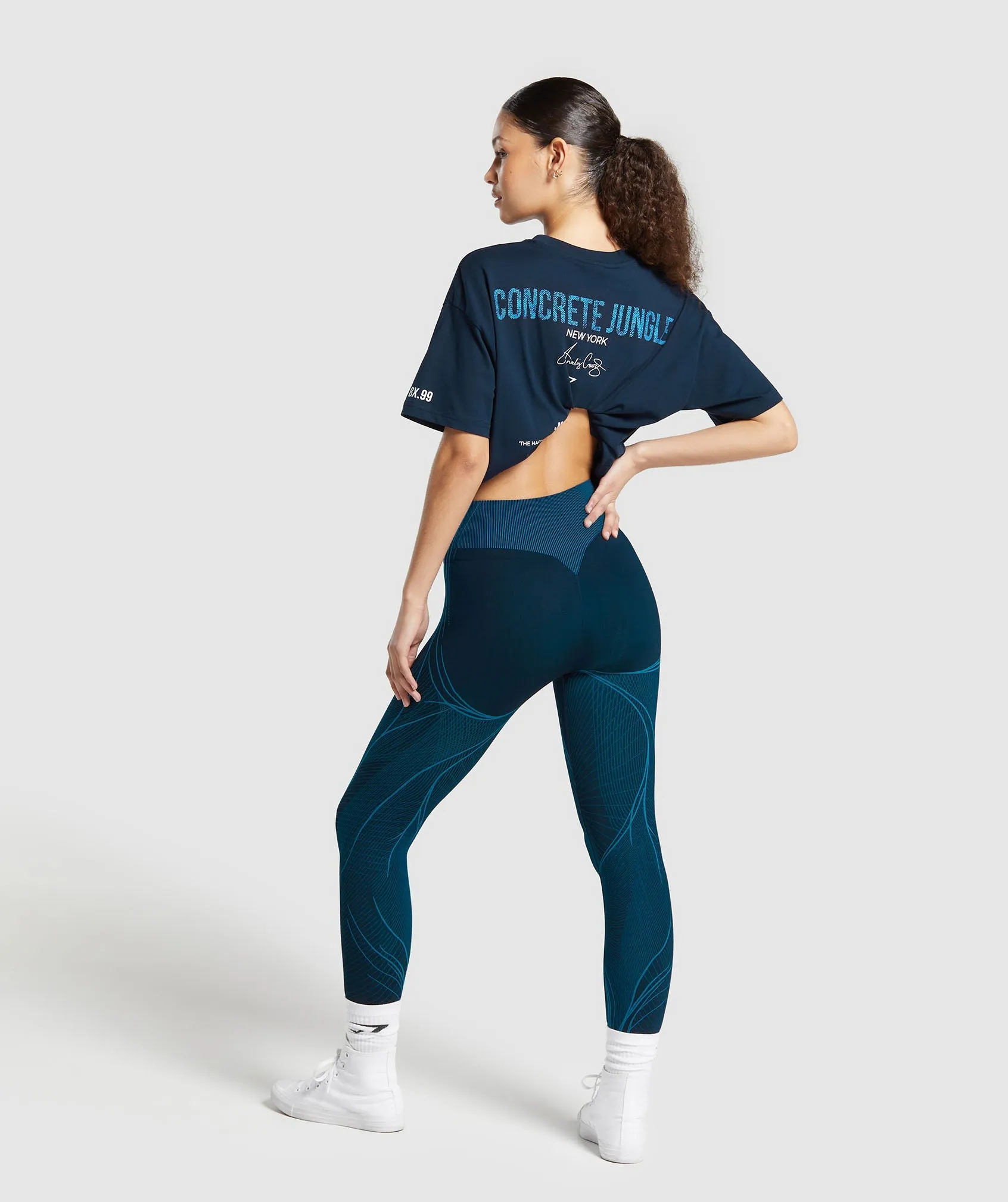 GS x Analis T-Shirt - Midnight Blue sold by Gymshark product image thumbnail 5