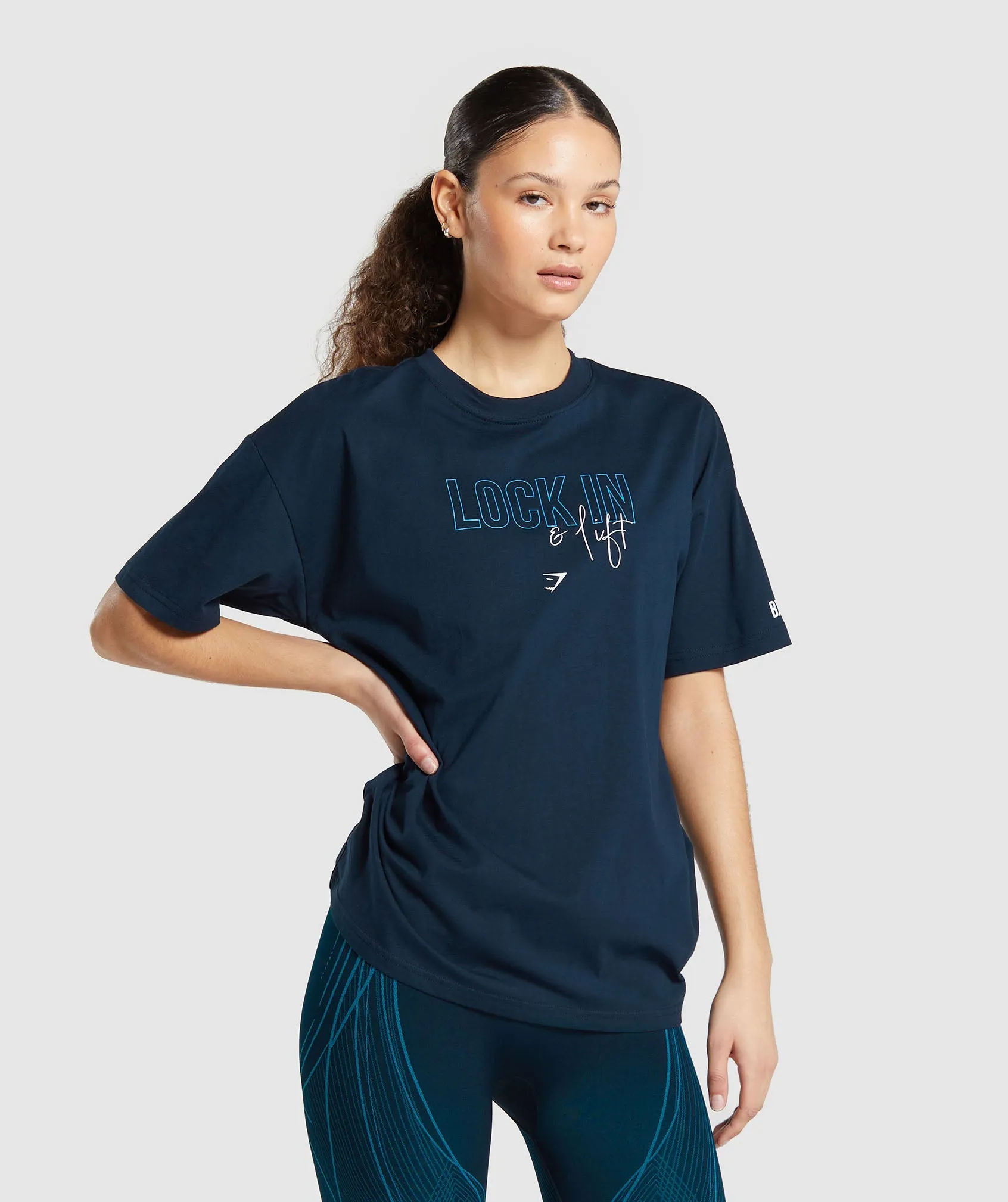 GS x Analis T-Shirt - Midnight Blue sold by Gymshark