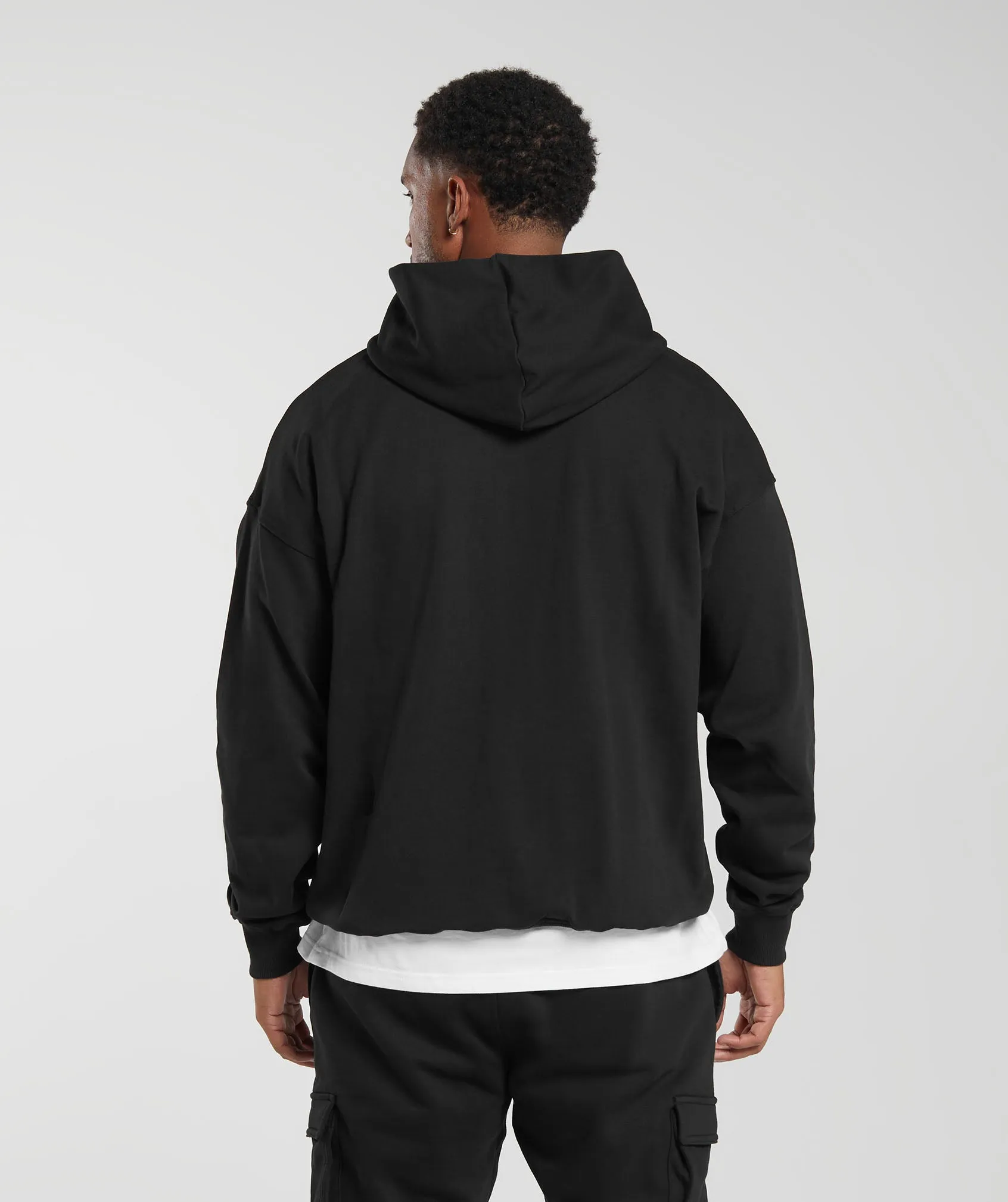 Gymshark Rest Day Essentials Hoodie - Black sold by Gymshark product image thumbnail 3