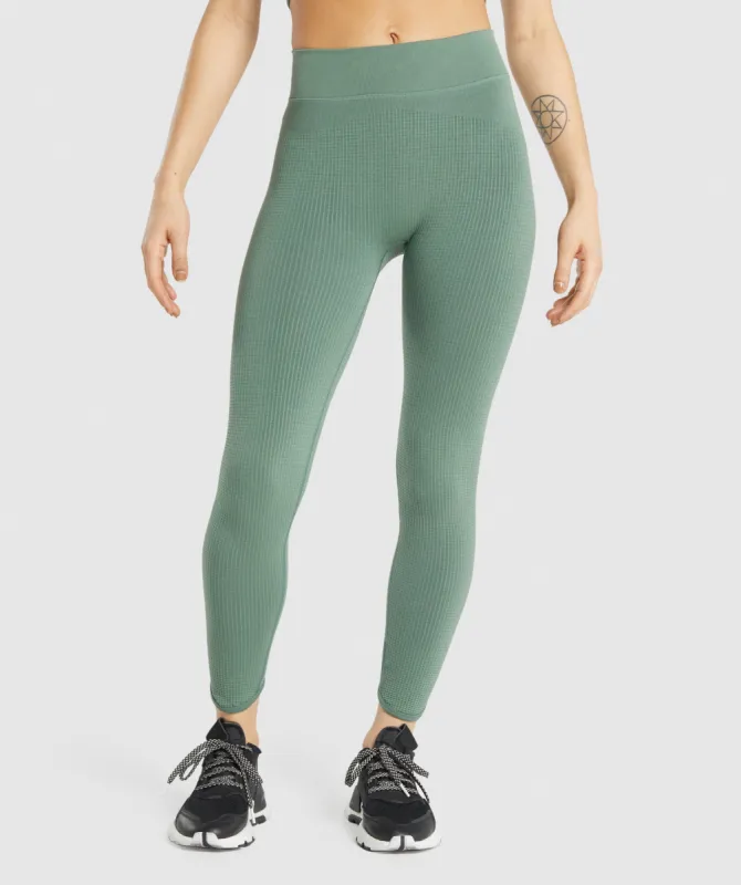 Gymshark Pause Seamless Leggings - Green sold by Gymshark