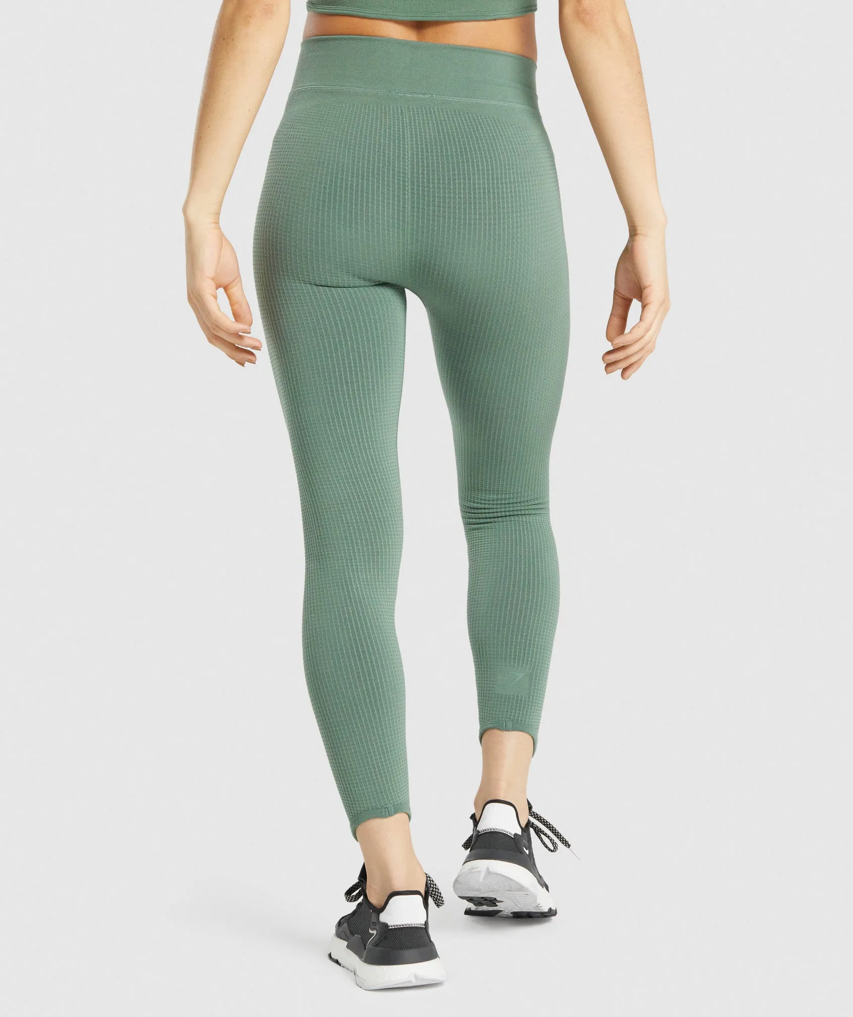 Gymshark Pause Seamless Leggings - Green sold by Gymshark product image thumbnail 2