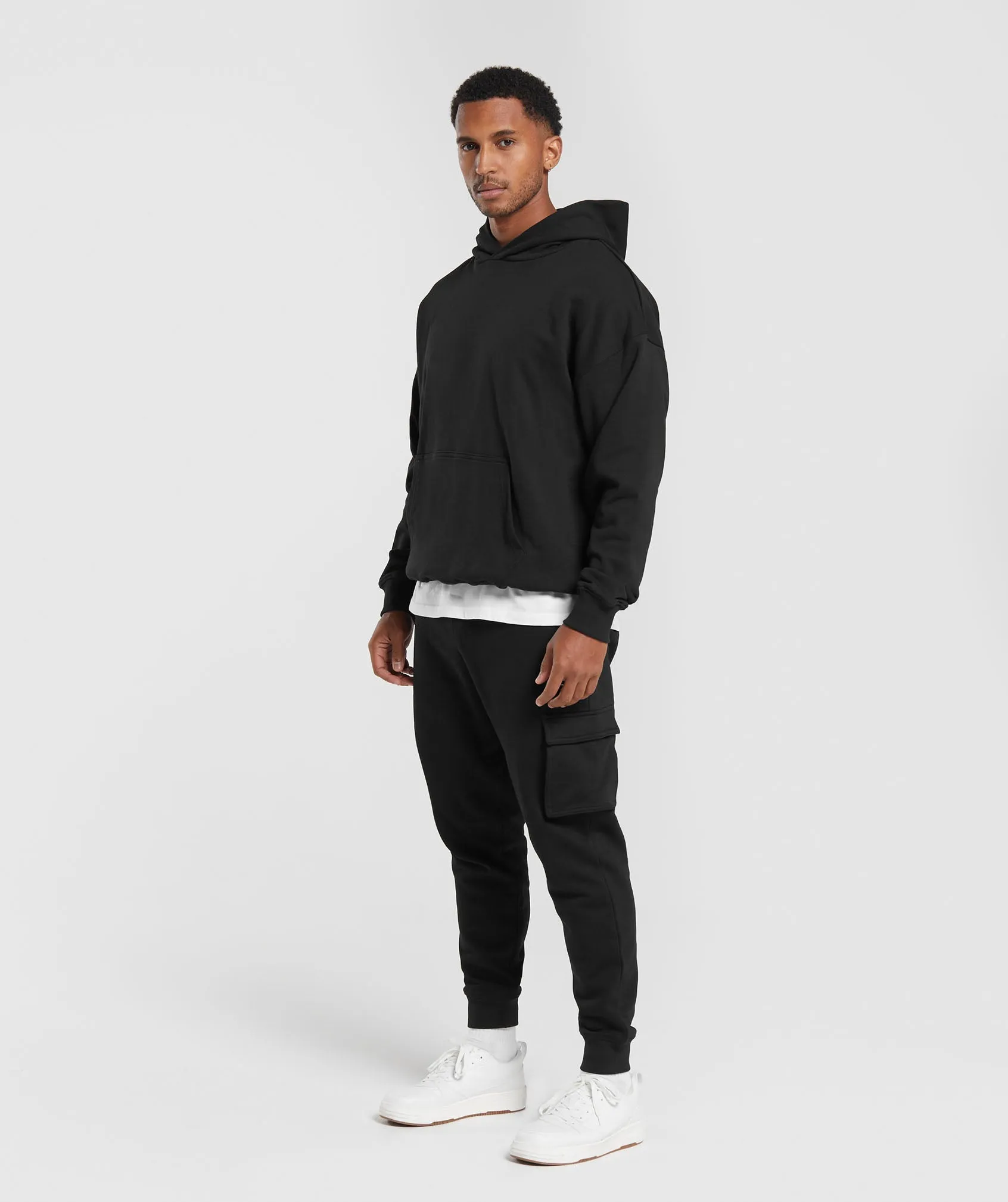 Gymshark Rest Day Essentials Hoodie - Black sold by Gymshark product image thumbnail 4
