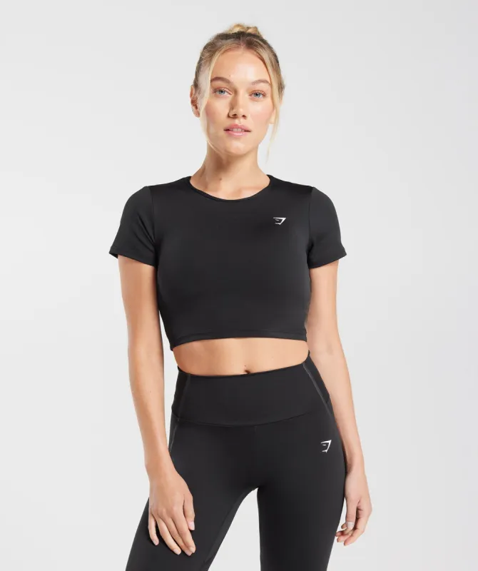 Gymshark Everyday Cap Sleeve T-Shirt - Black sold by Gymshark