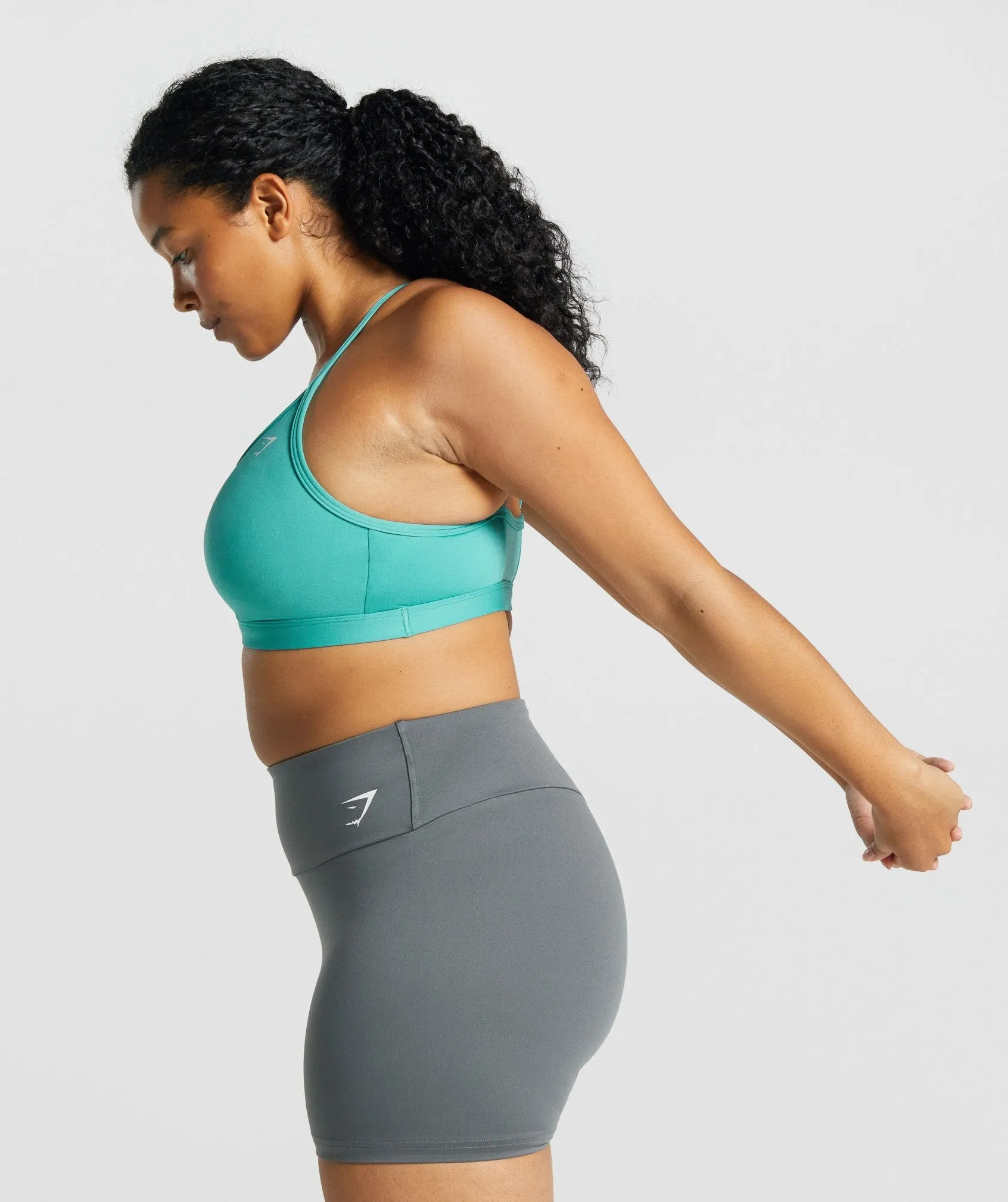 Gymshark Ruched Sports Bra - Teal sold by Gymshark product image thumbnail 3