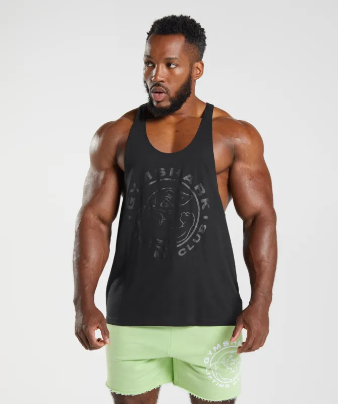 Gymshark Legacy Stringer - Black sold by Gymshark