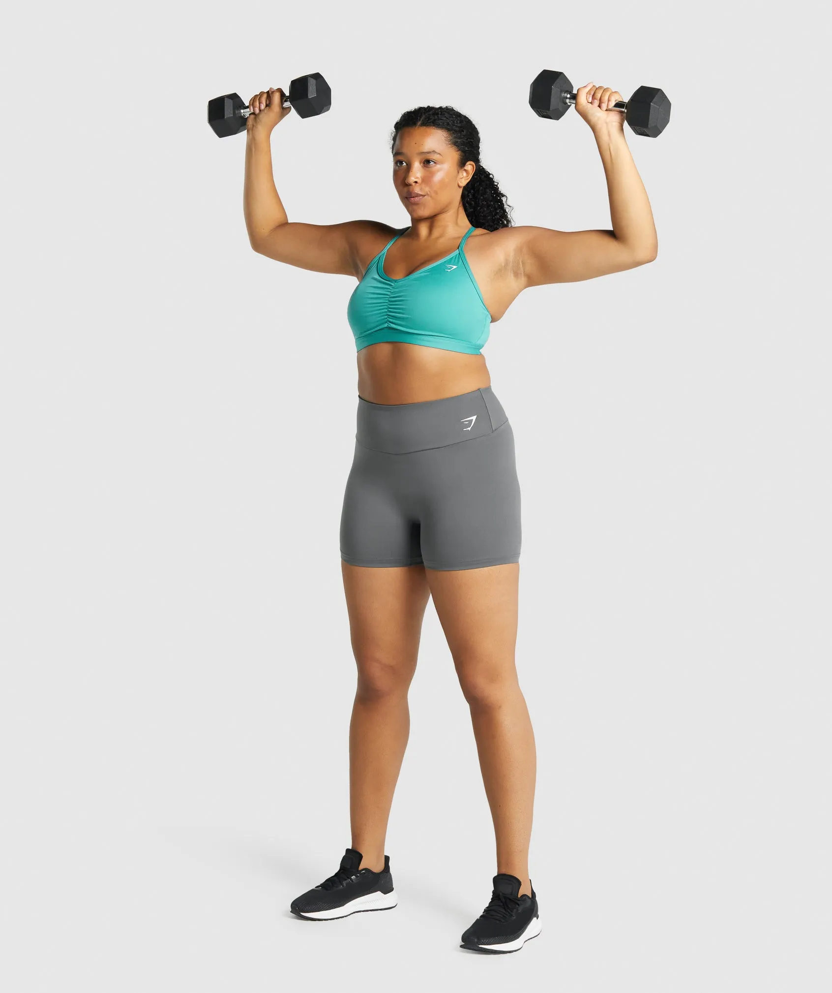 Gymshark Ruched Sports Bra - Teal sold by Gymshark product image thumbnail 4