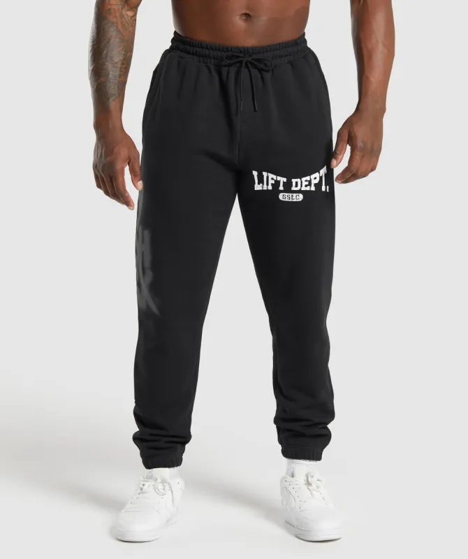 Gymshark Lifting Department Graffiti Joggers - Black sold by Gymshark