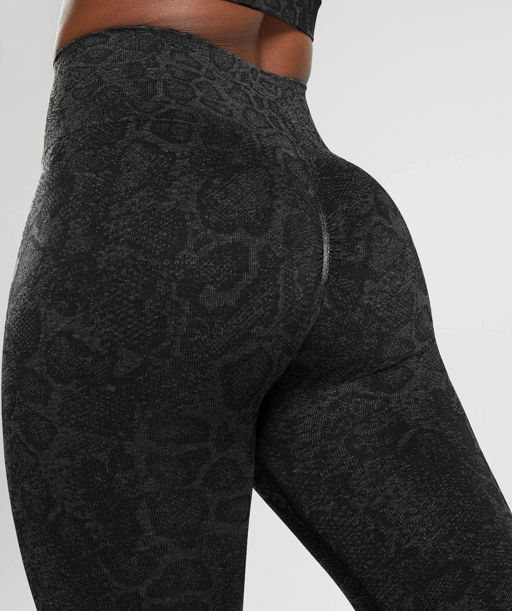 Gymshark Adapt Animal Seamless Leggings - Urban Grey/Black sold by Gymshark product image thumbnail 5