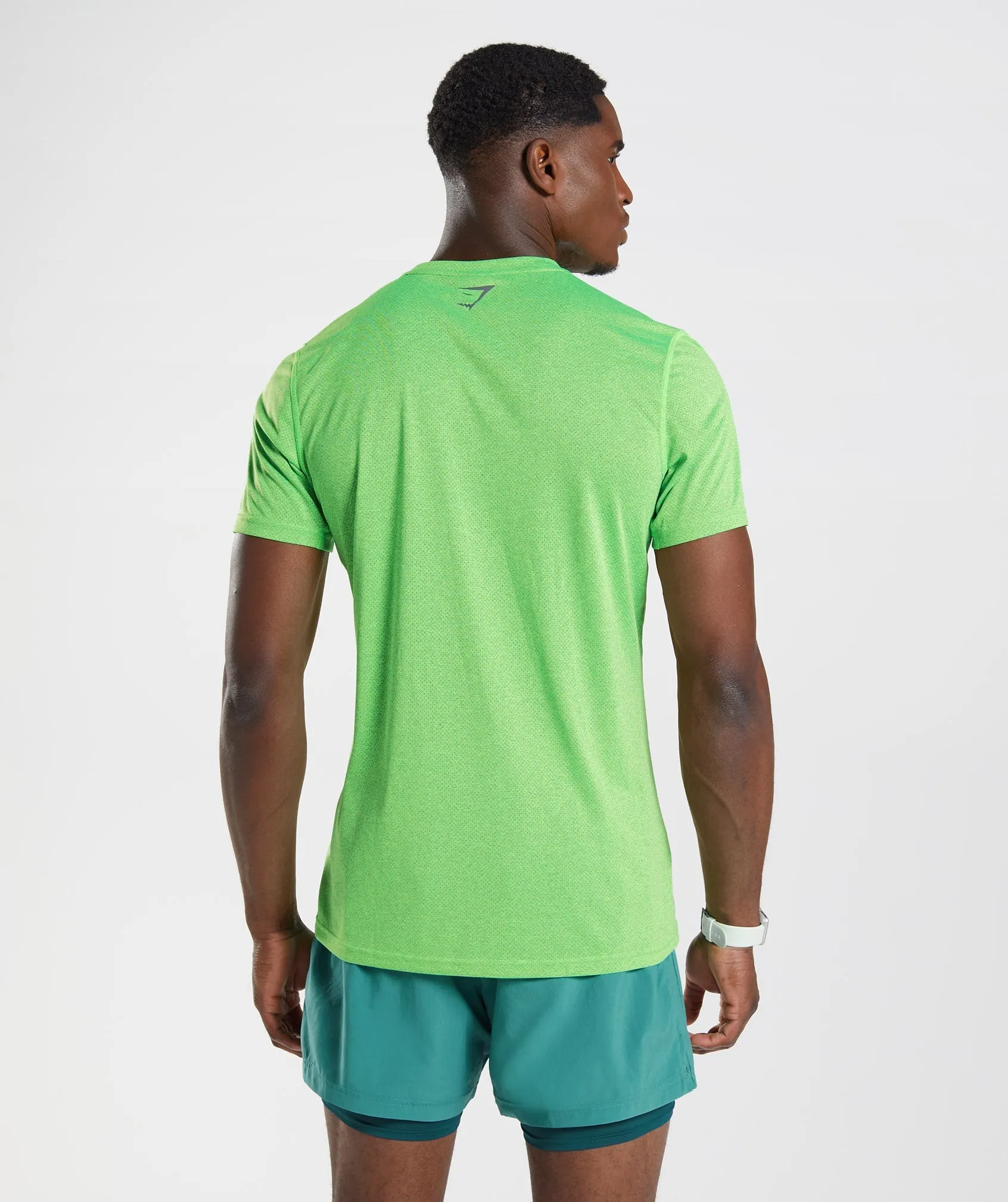 Gymshark Sport T-Shirt - Fluo Lime/Black Marl sold by Gymshark product image thumbnail 2