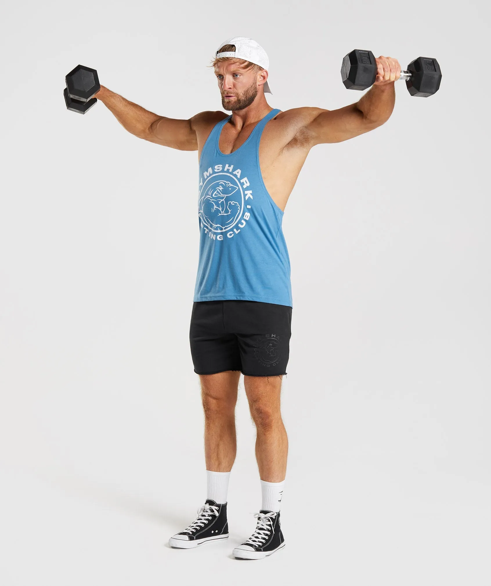 Gymshark Legacy Stringer - Coastal Blue sold by Gymshark product image thumbnail 4