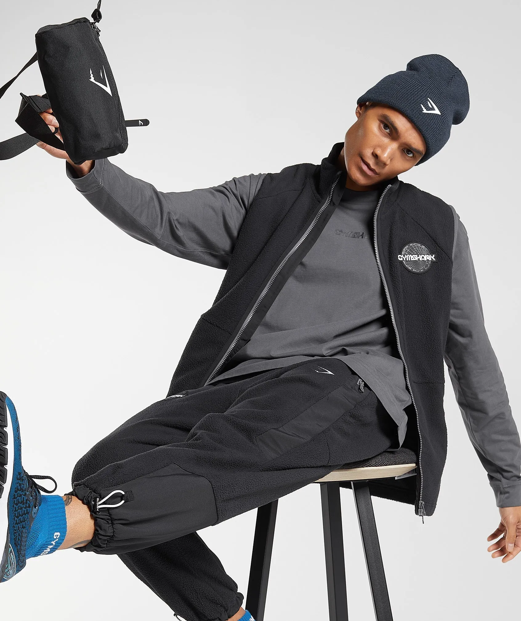 Gymshark Vibes Long Sleeve T-Shirt - Silhouette Grey sold by Gymshark product image thumbnail 4