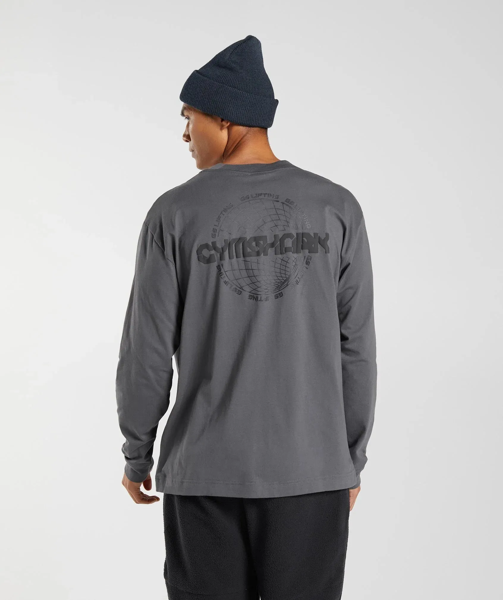 Gymshark Vibes Long Sleeve T-Shirt - Silhouette Grey sold by Gymshark